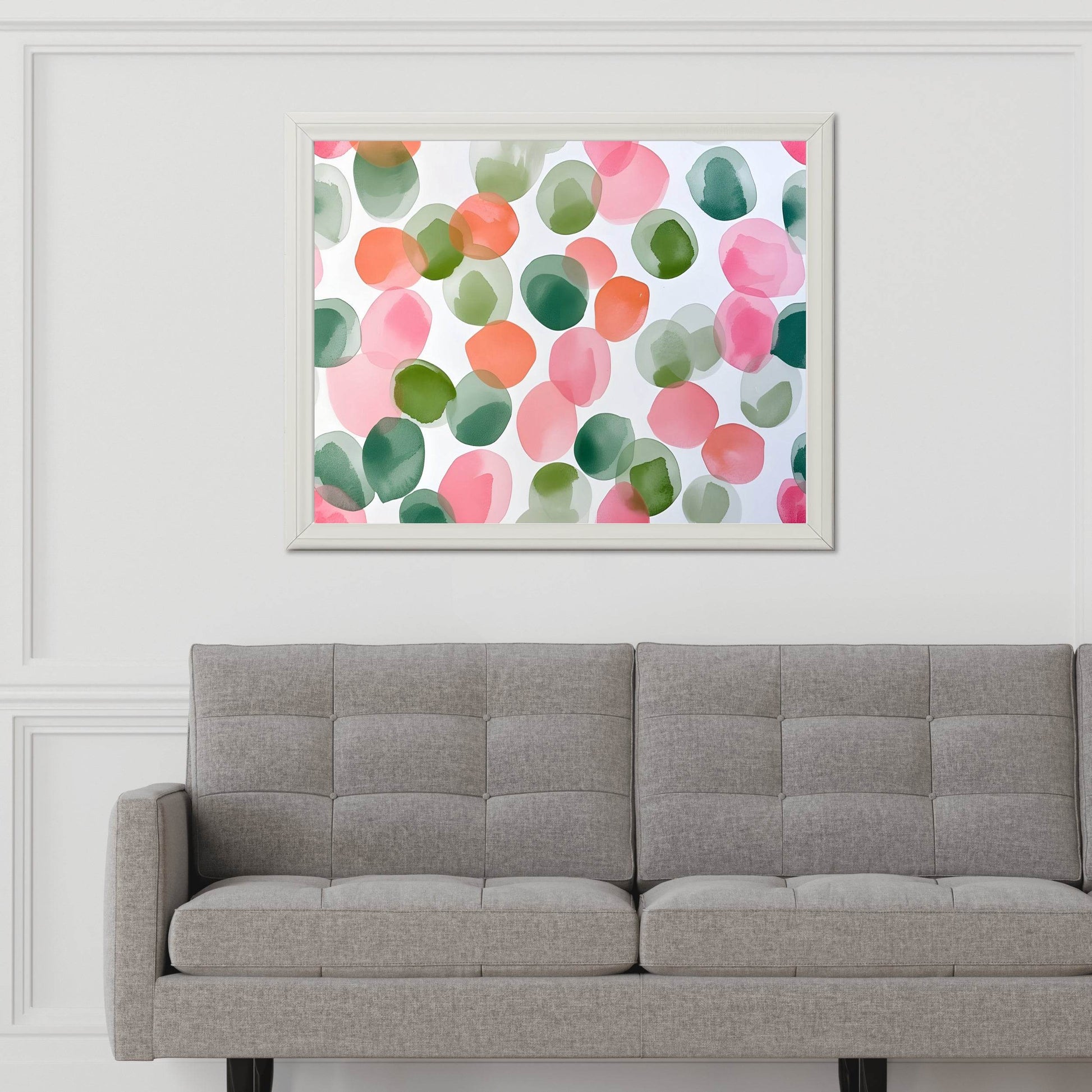 Colorful Watercolor Dot Abstract Pattern - beink online art store