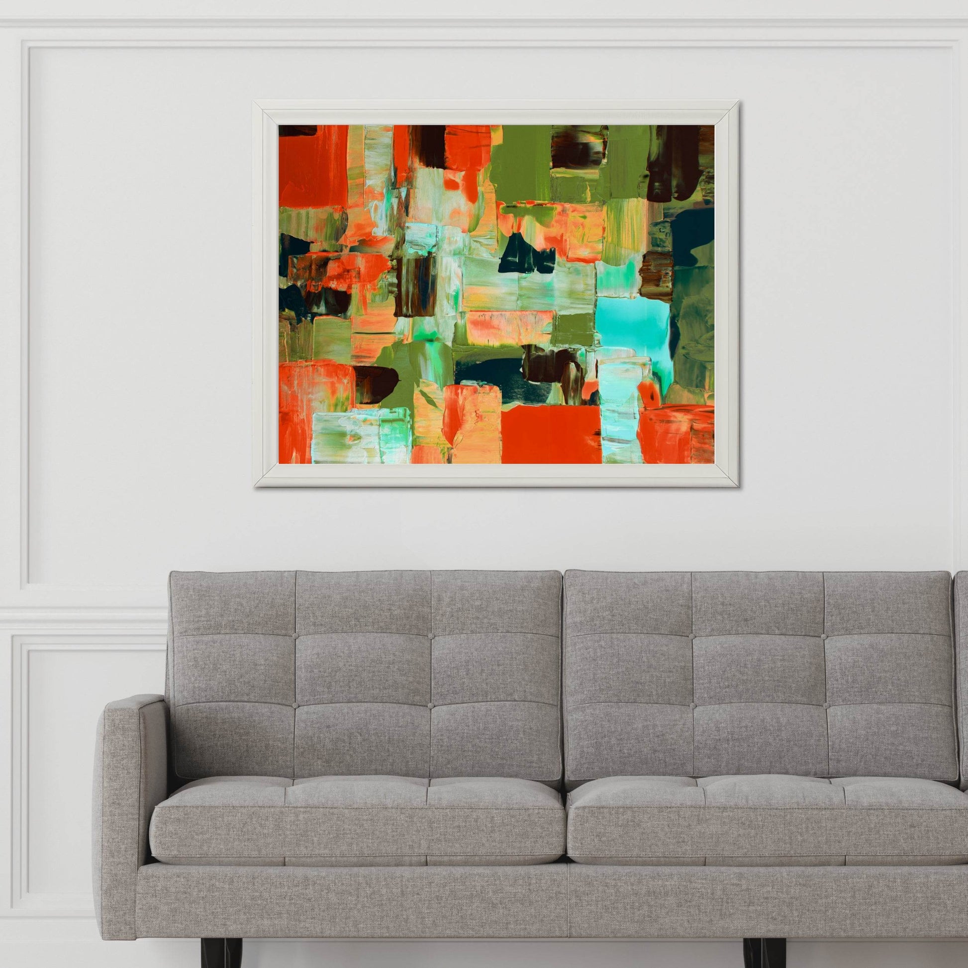 Brazil Image Brush Stroke Abstract Wall Art - beink online art store