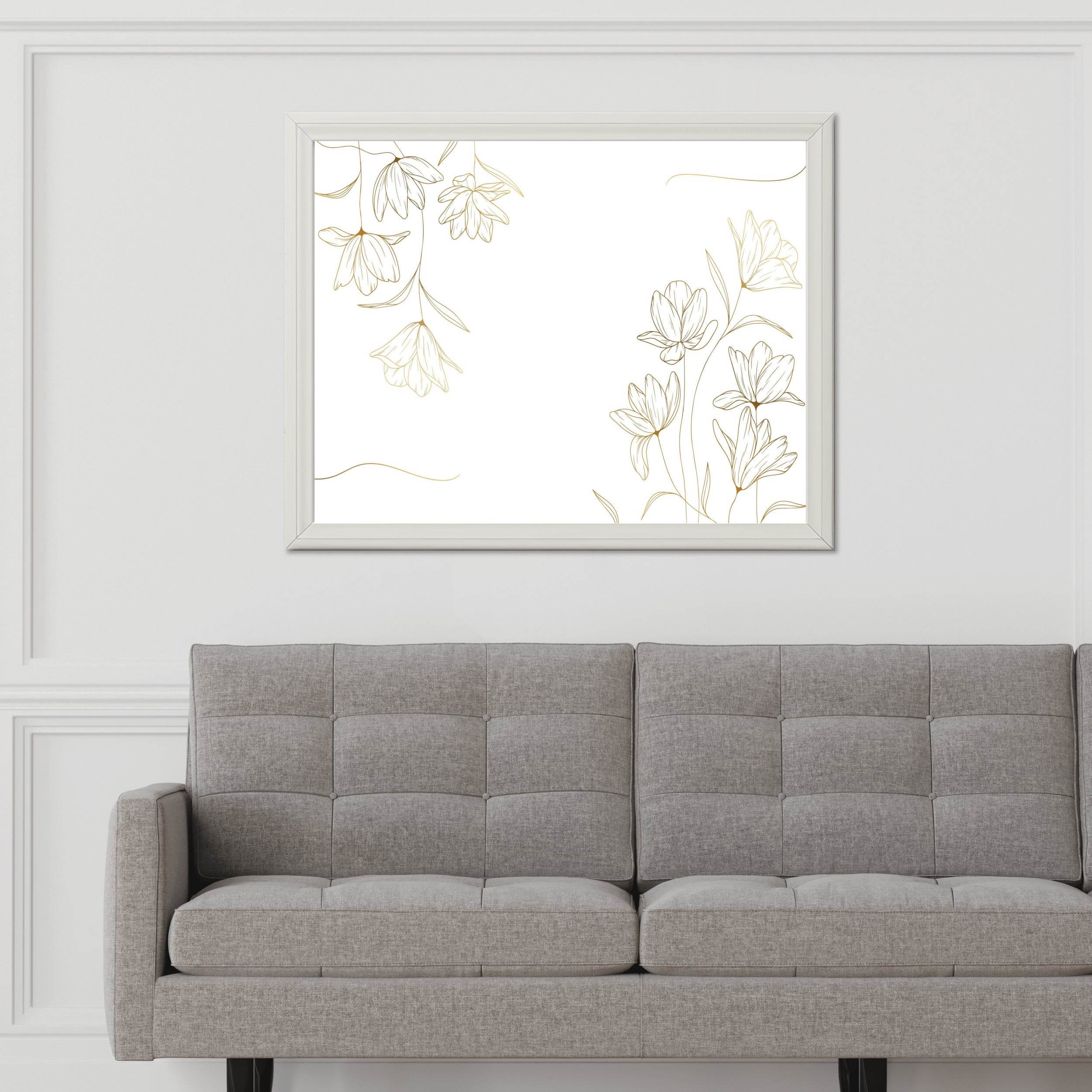 Hand Drawn Flowers Wall Art - beink online art store