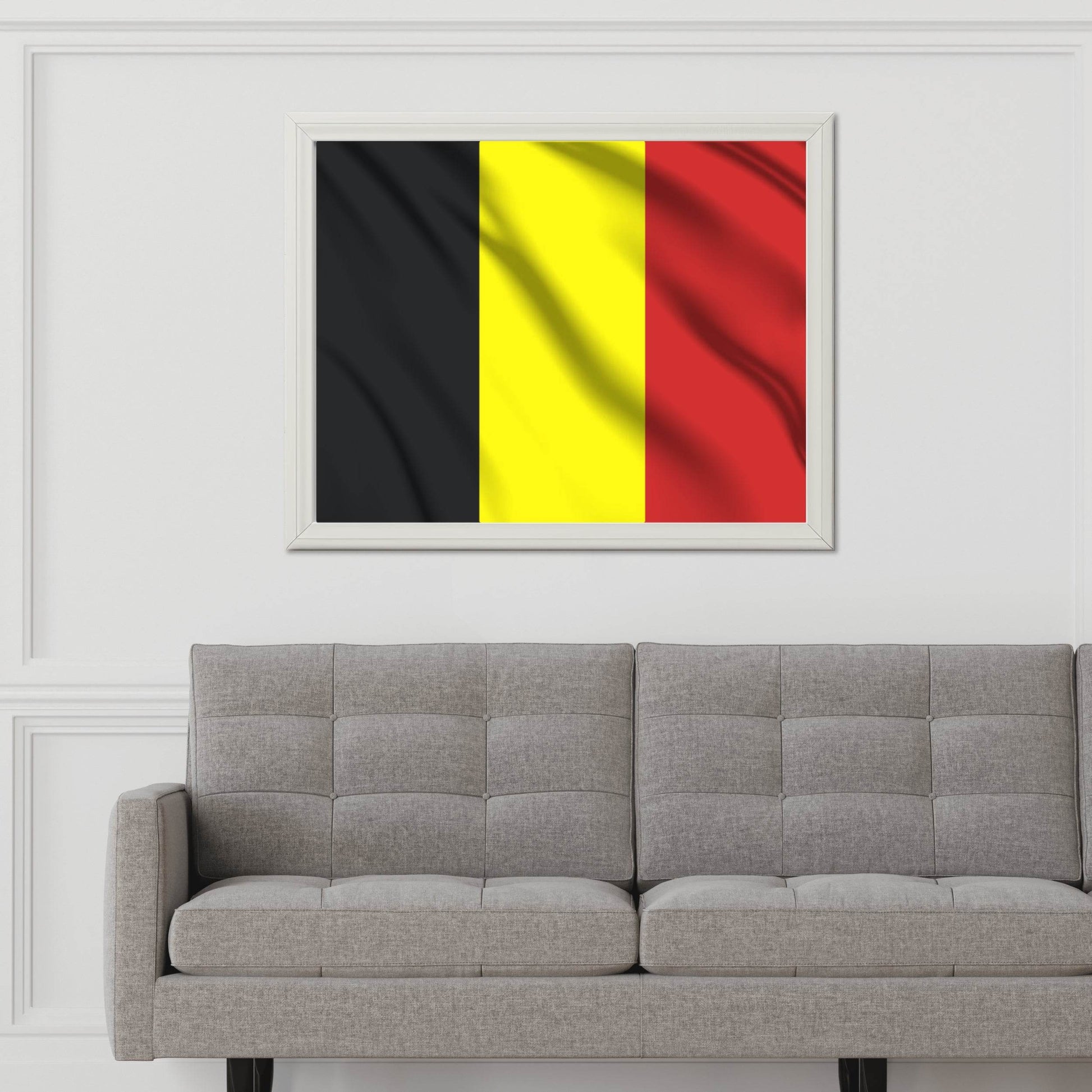 Belgium National Flag Wall Art - beink online art store
