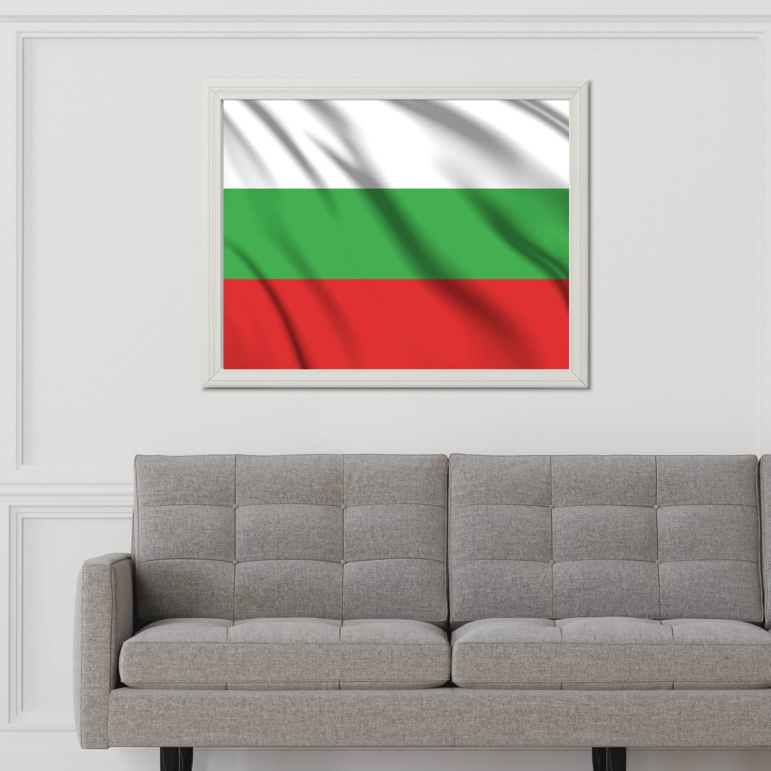 Bulgaria National Flag Wall Art - beink online art store