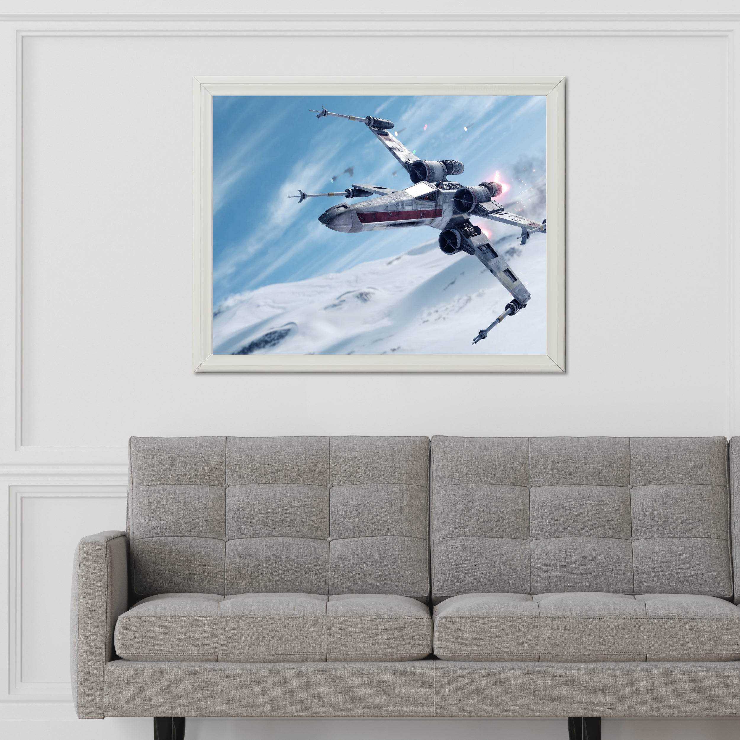 Star Wars X-Wing Fighter Gaming Wall Art - beink online art store