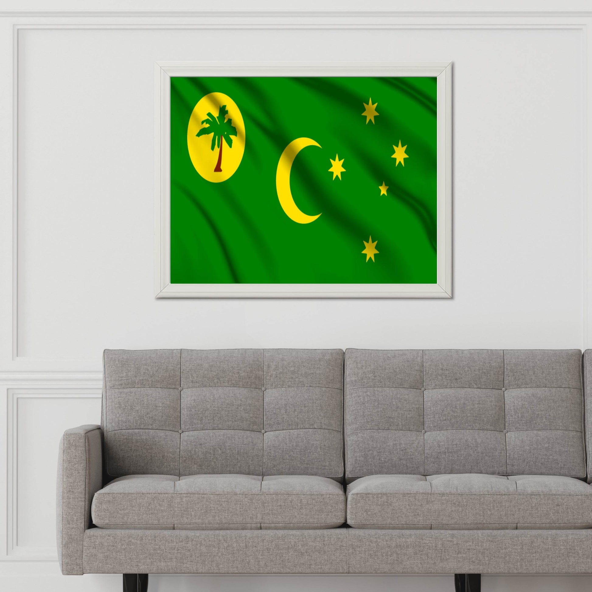 Cocos Islands Flag Wall Art - beink online art store