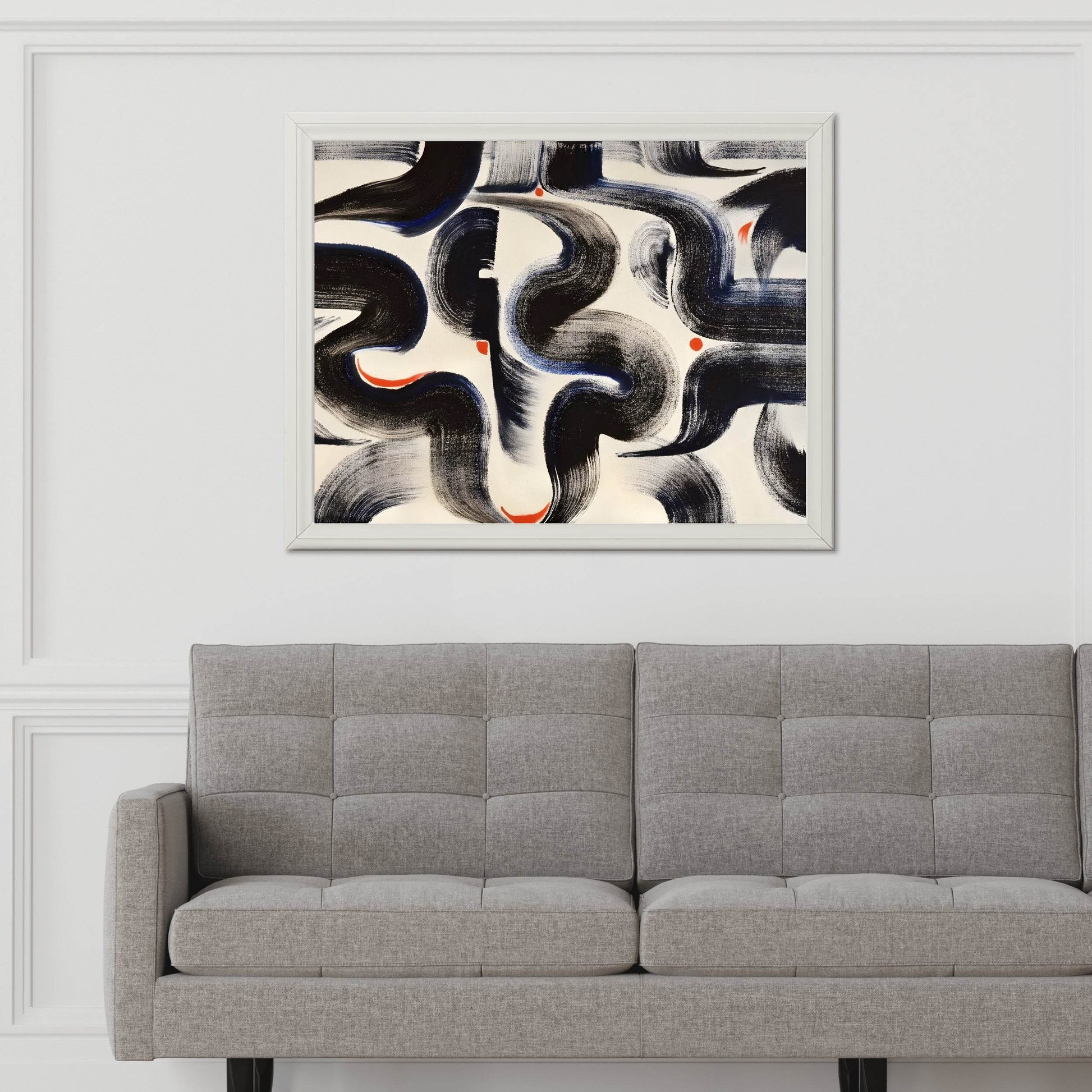 Intertwined Currents Modern Wall Art - beink online art store
