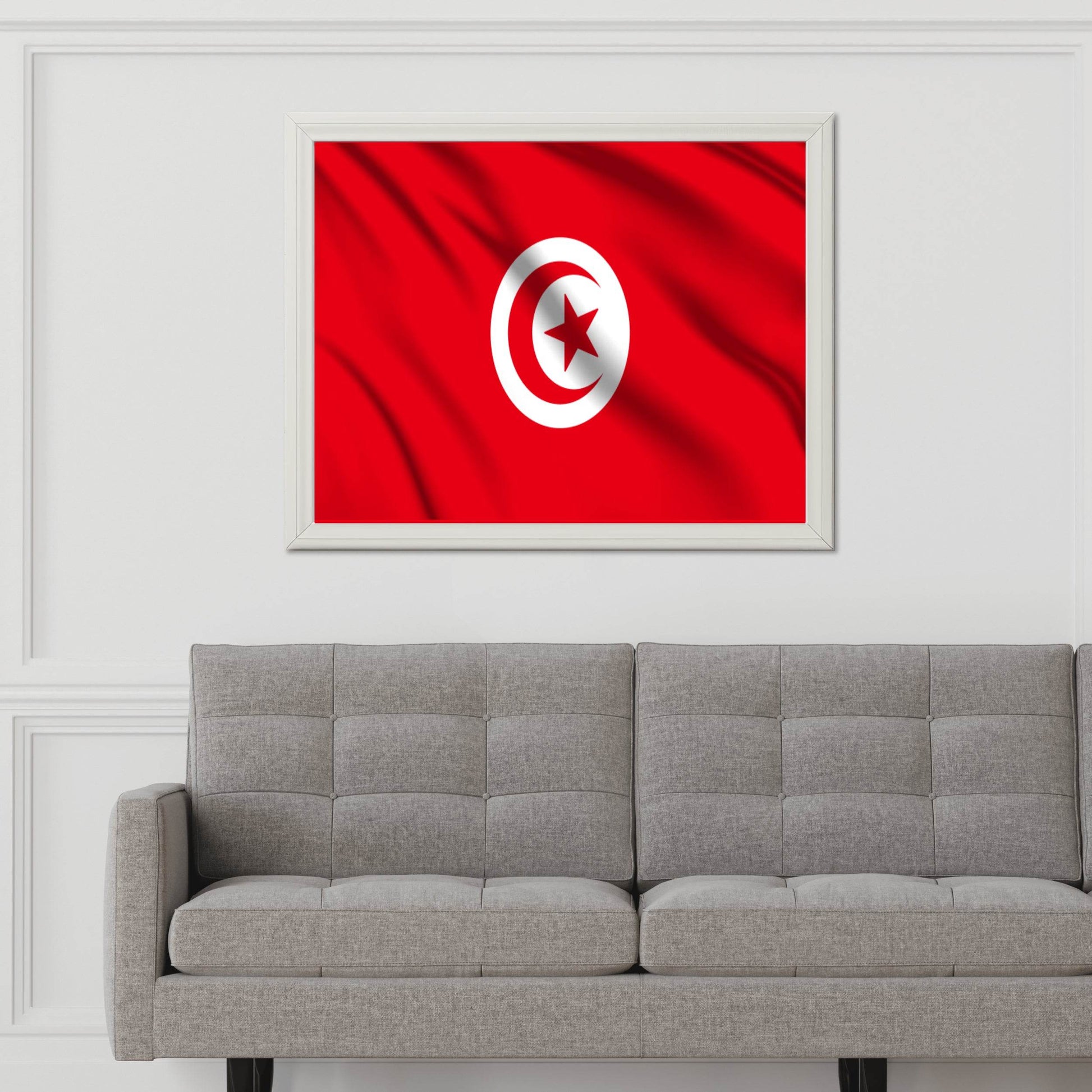 Tunisia National Flag Wall Art - beink online art store