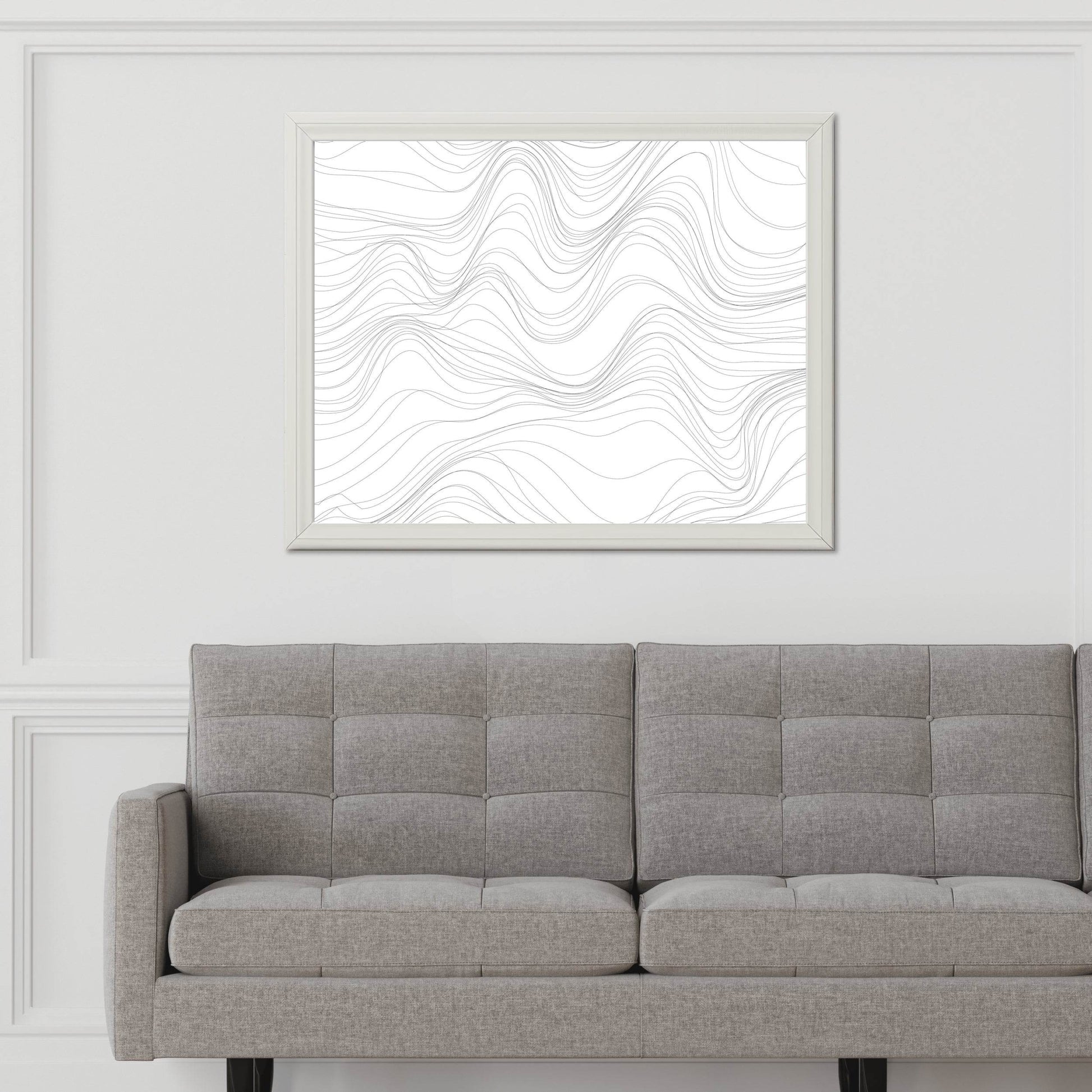 3D Black Lines Wall Art - beink online art store
