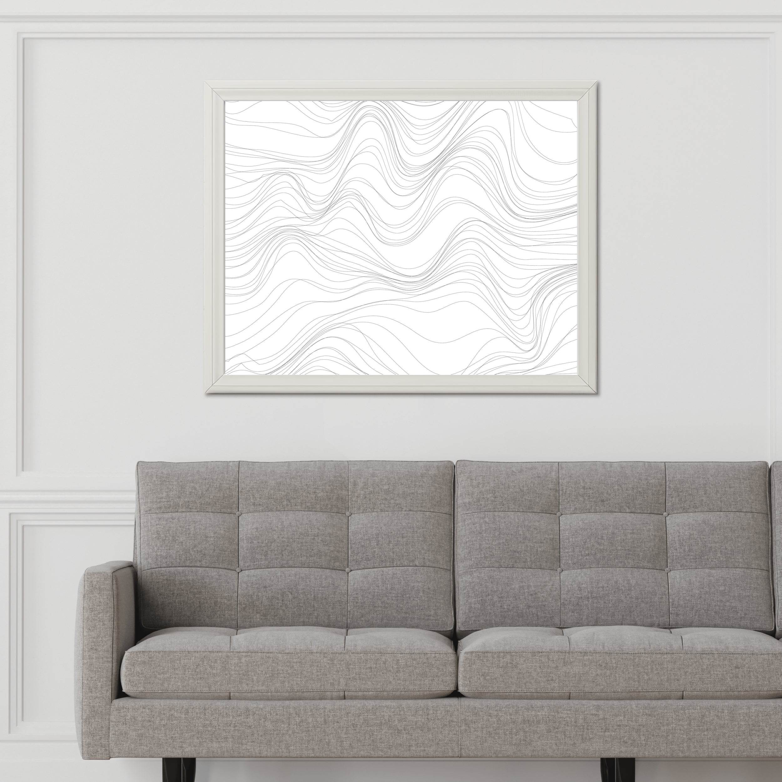 3D Black Lines Wall Art - beink online art store