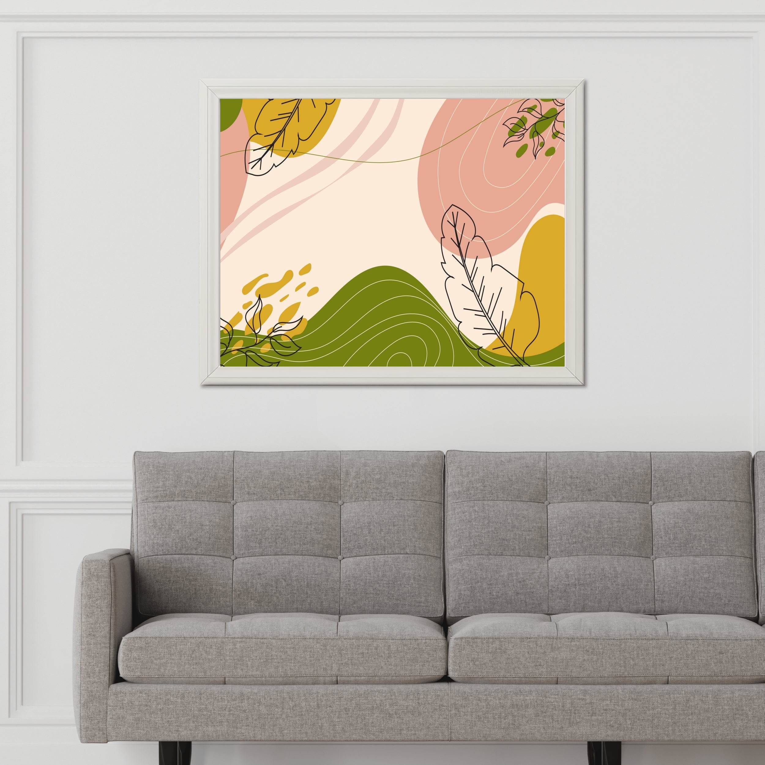 Different linear leaves Wall Art - beink online art store