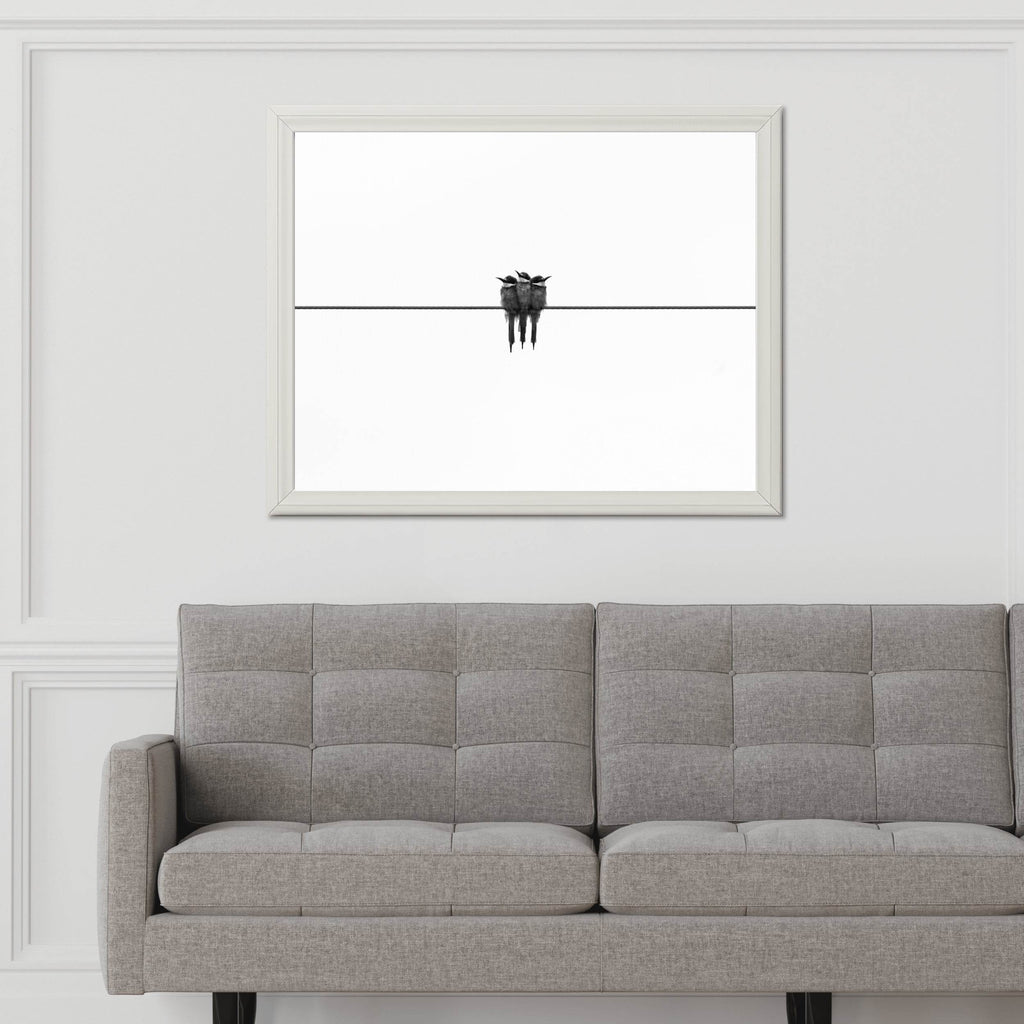 3 Birds Black & White Wall Art - beink online art store