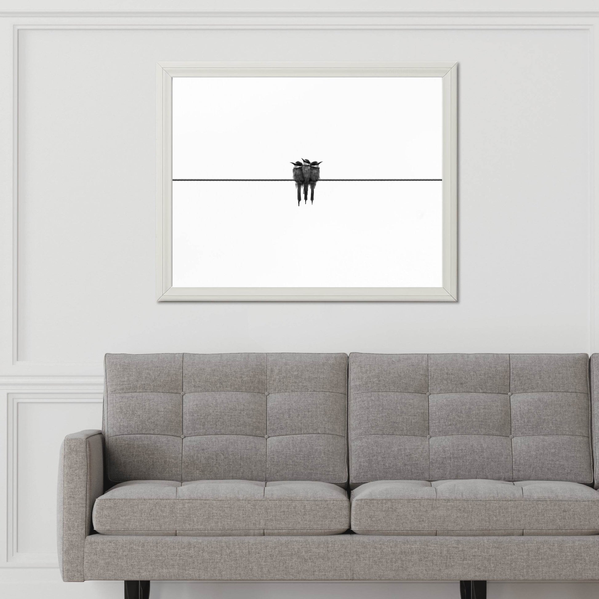 3 Birds Black & White Wall Art - beink online art store