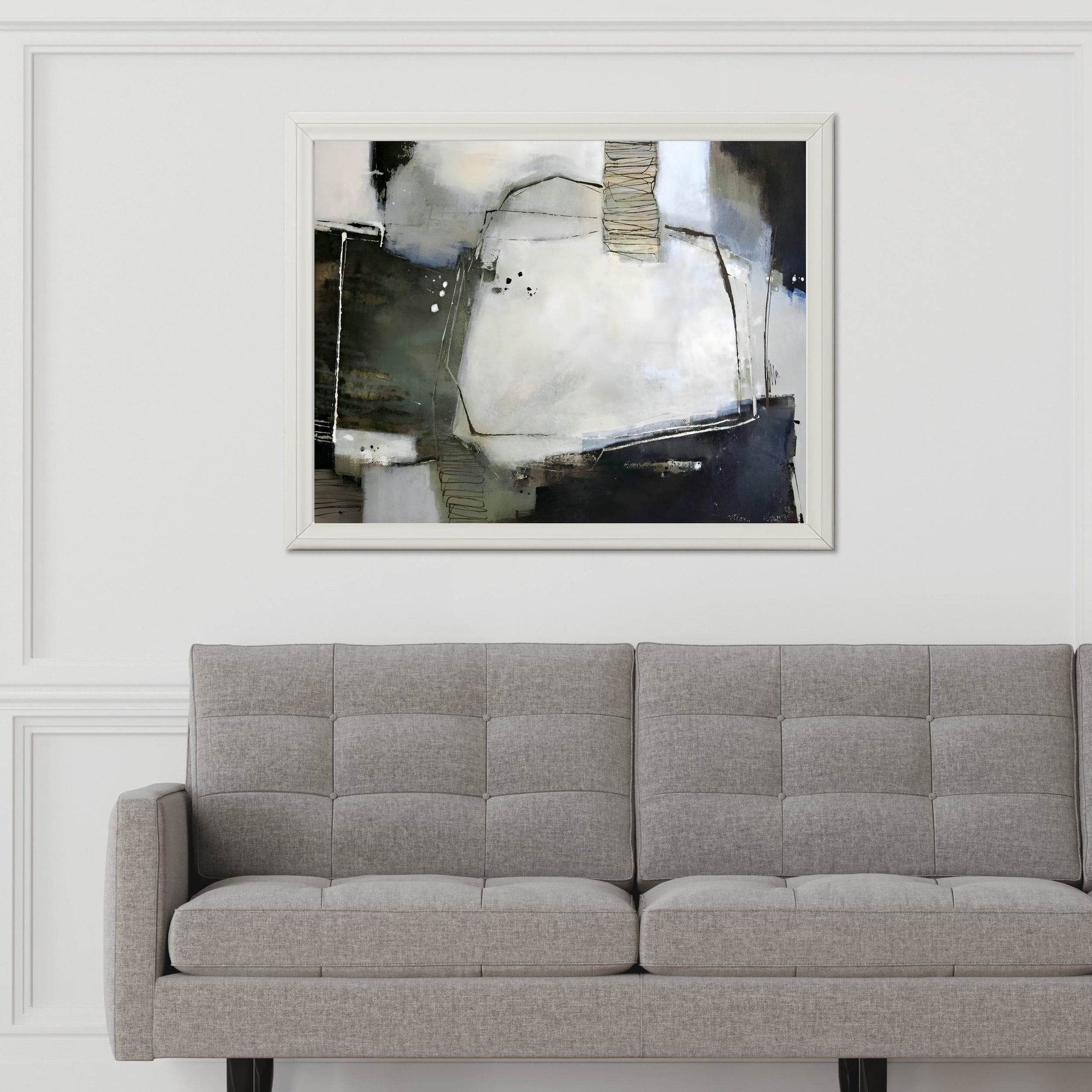 Watercolor Industrial Ruins Modern Wall Art - beink online art store