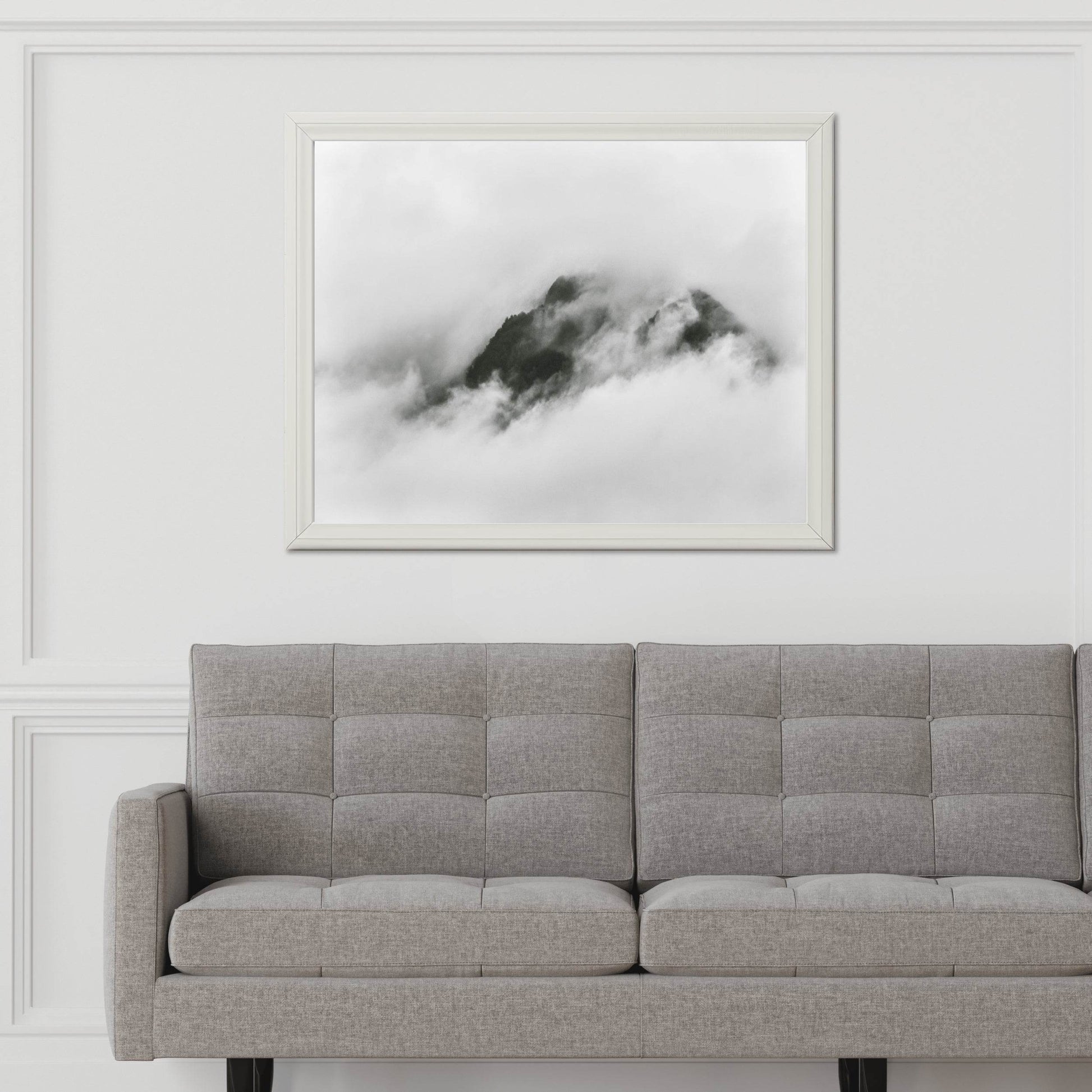 Misty Mountain Black & White Wall Art - beink online art store