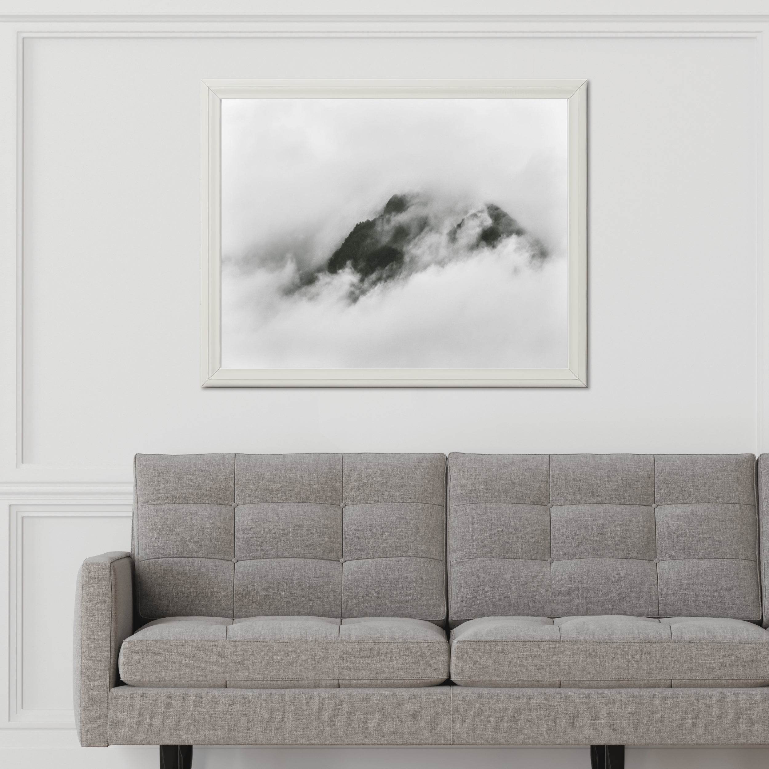 Misty Mountain Black & White Wall Art - beink online art store
