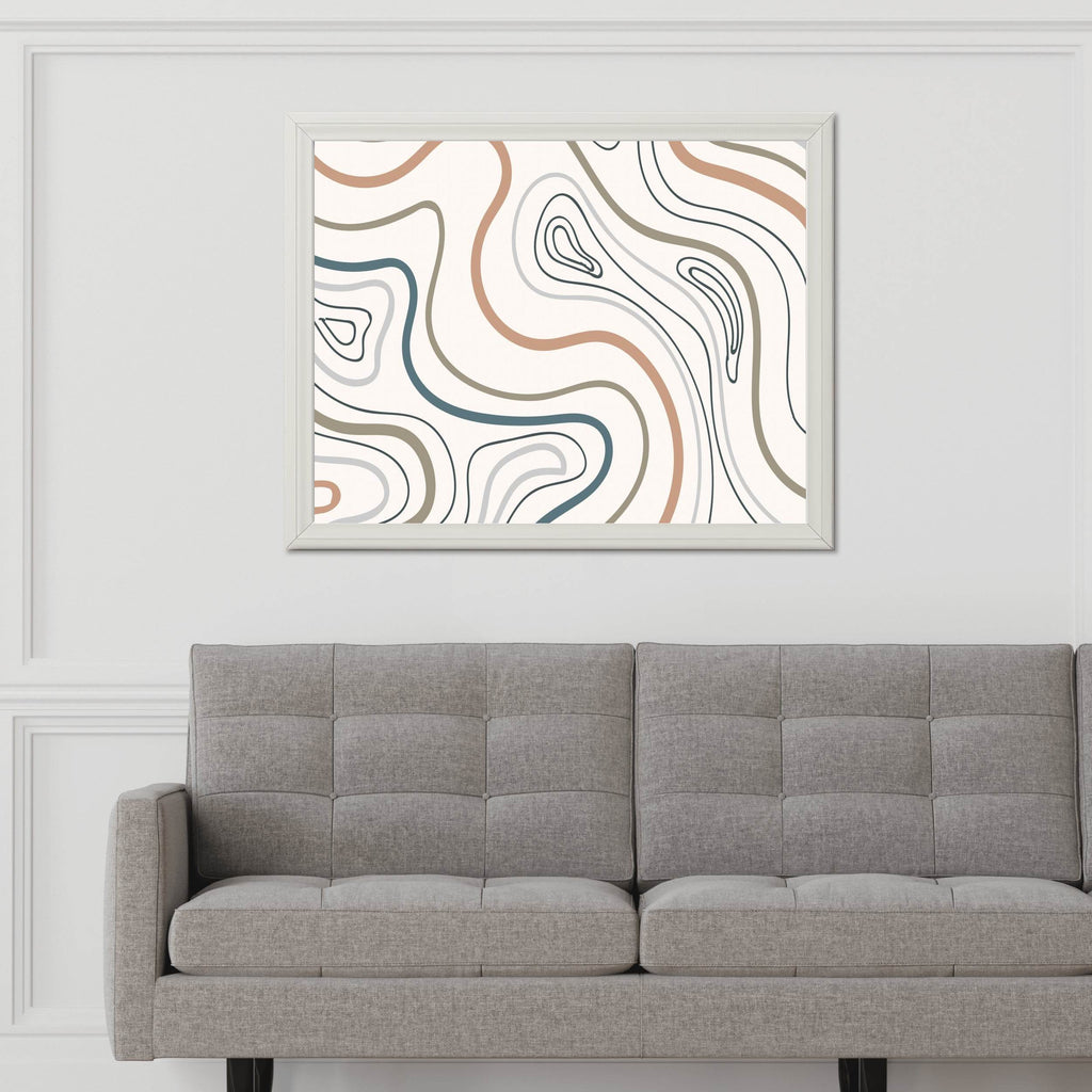 Earth Tone Pattern Background Abstract Wall Art - beink online art store