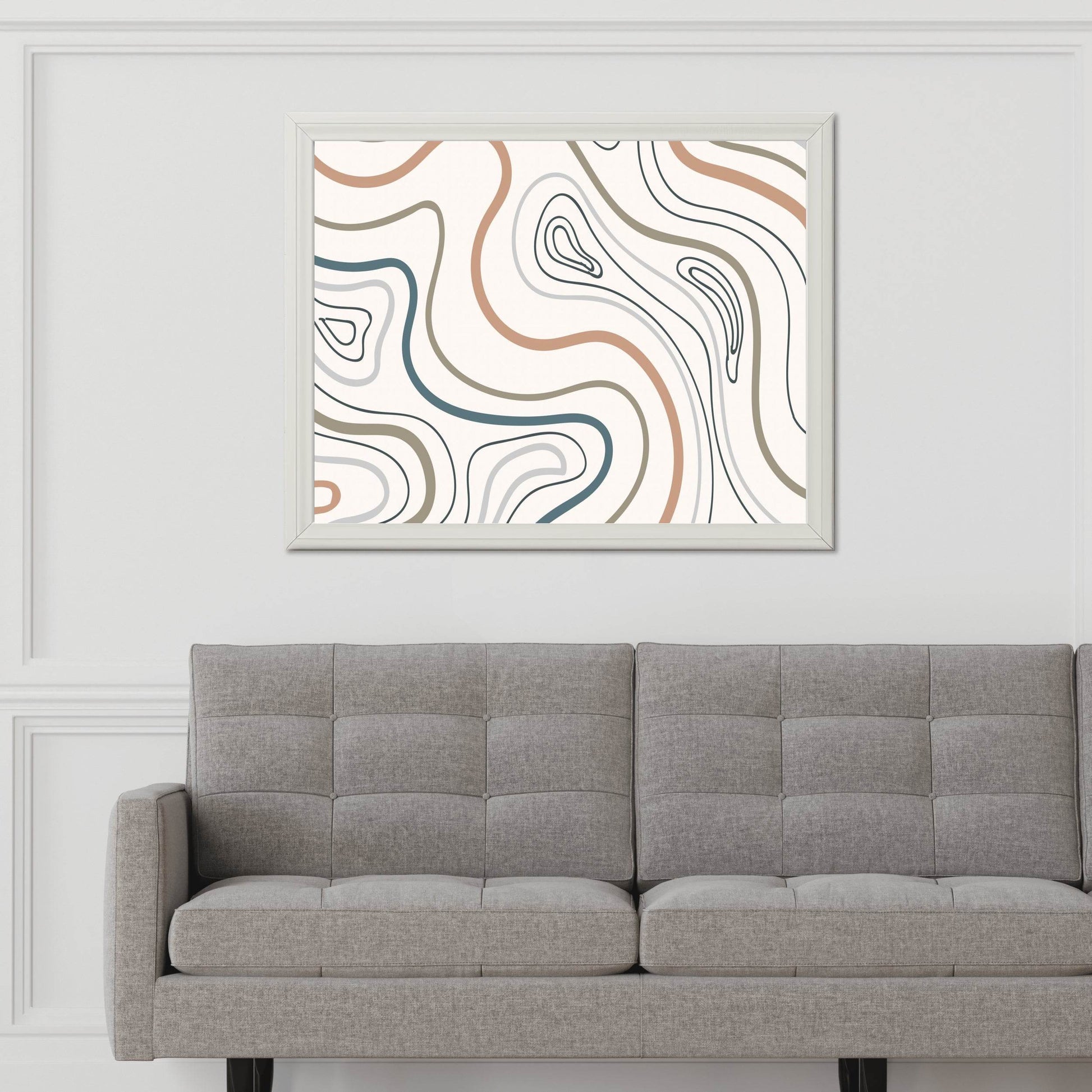 Earth Tone Pattern Background Abstract Wall Art - beink online art store