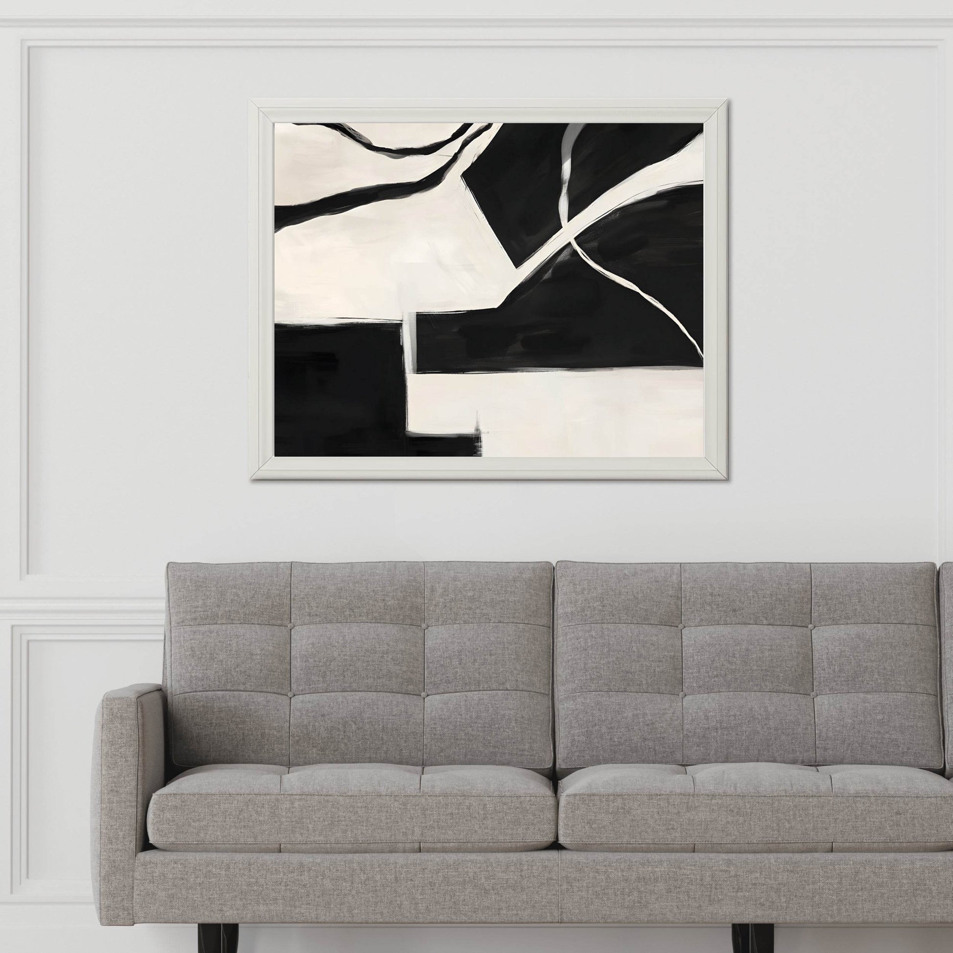 Black and White Flux Wall Art - beink online art store