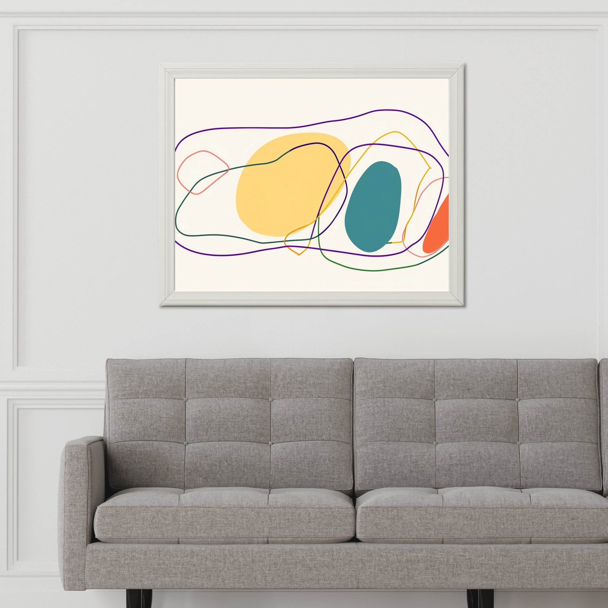 Irregular Handdrawn Abstract Wall Art - beink online art store