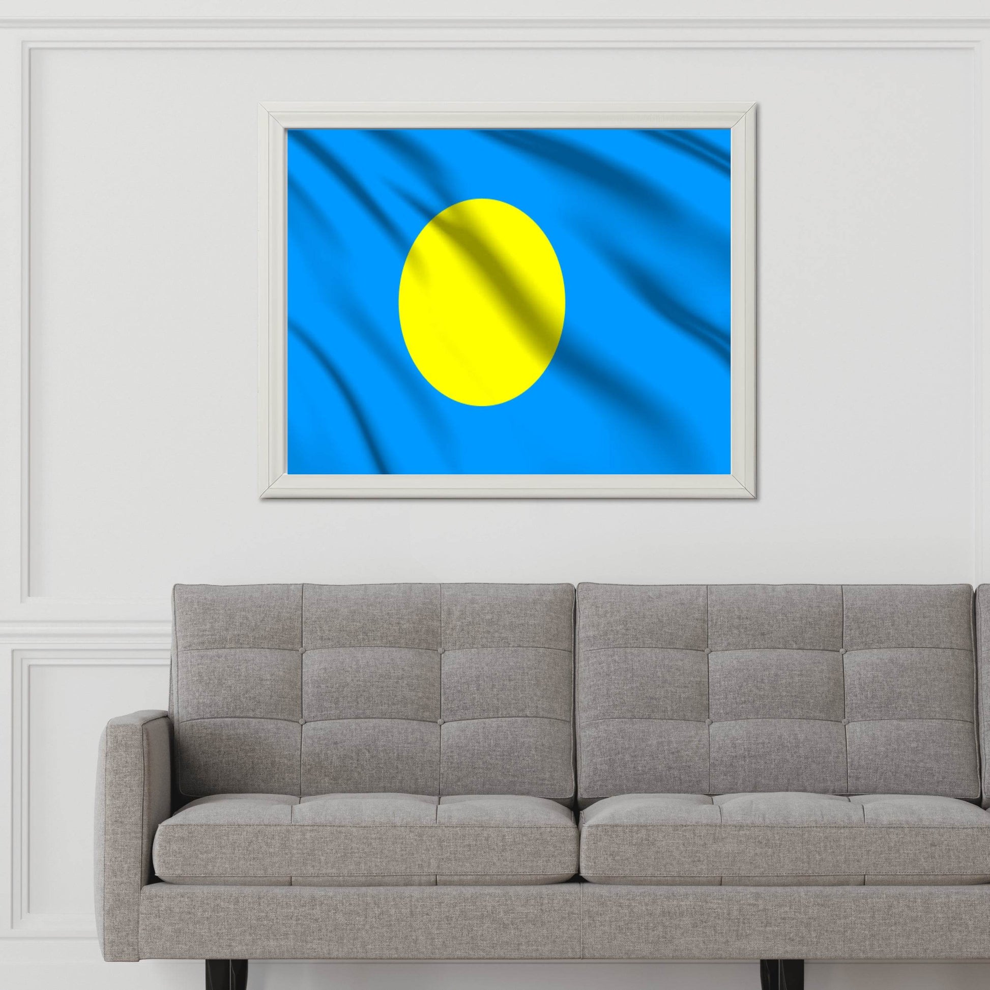 Palau National Flag Wall Art - beink online art store