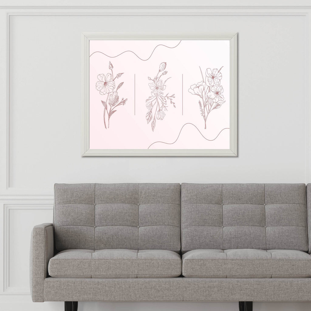 Design of Calendula Officinalis Flowers Wall Art - beink online art store