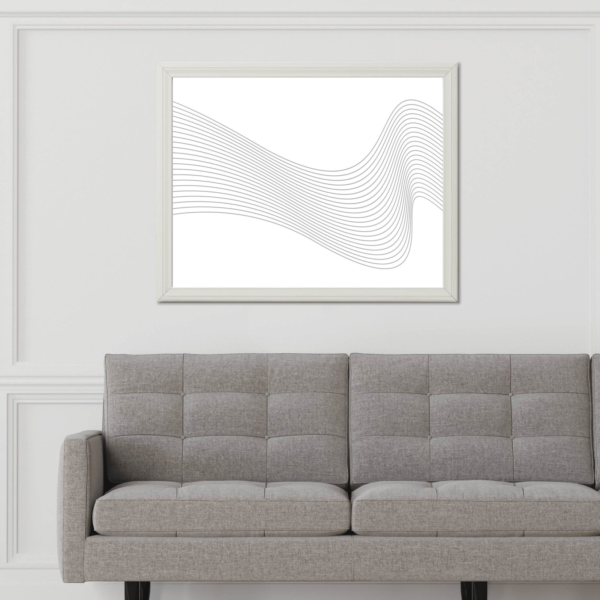Wavy Frequency Lines Wall Art - beink online art store