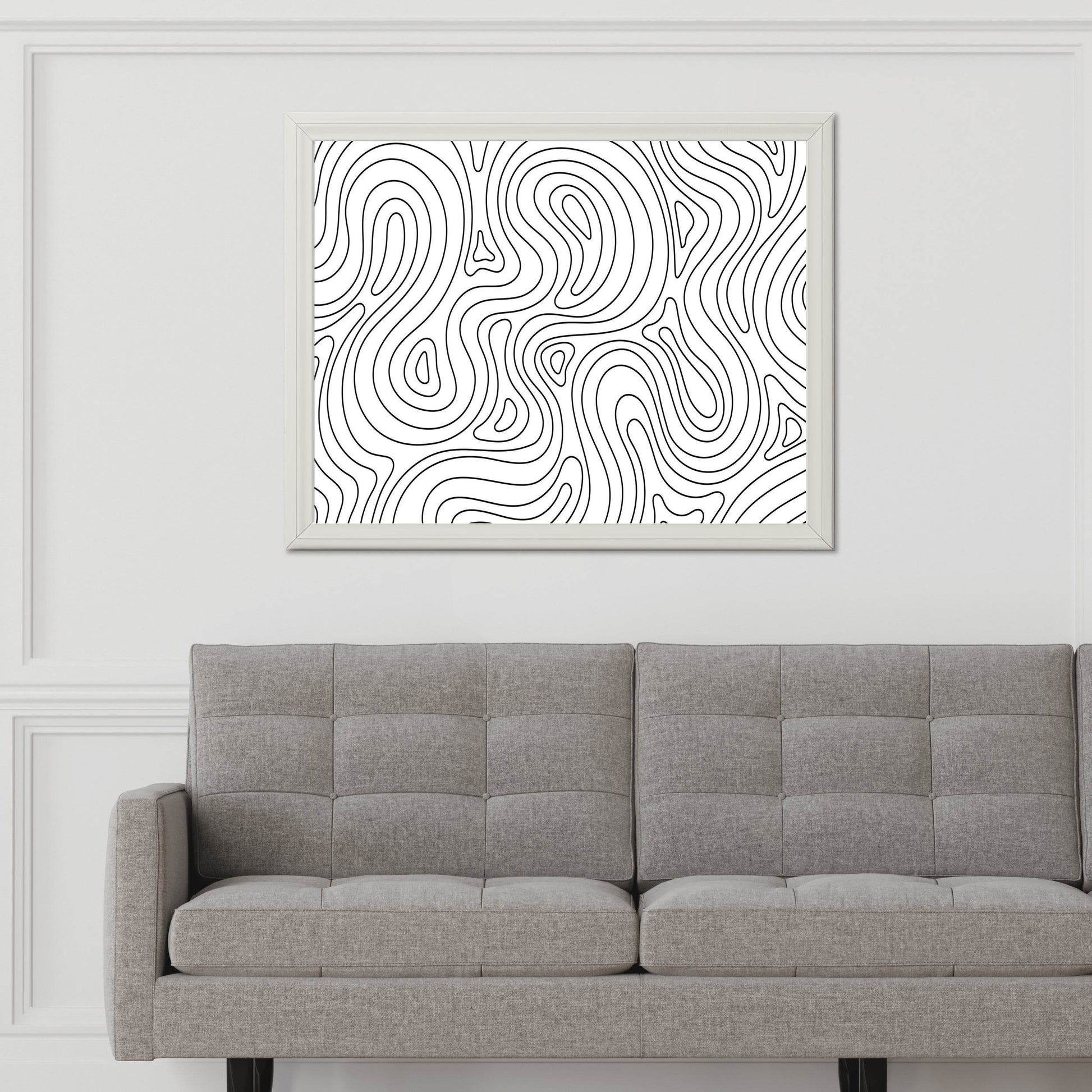 Random Lines Abstrat Wall Art - beink online art store