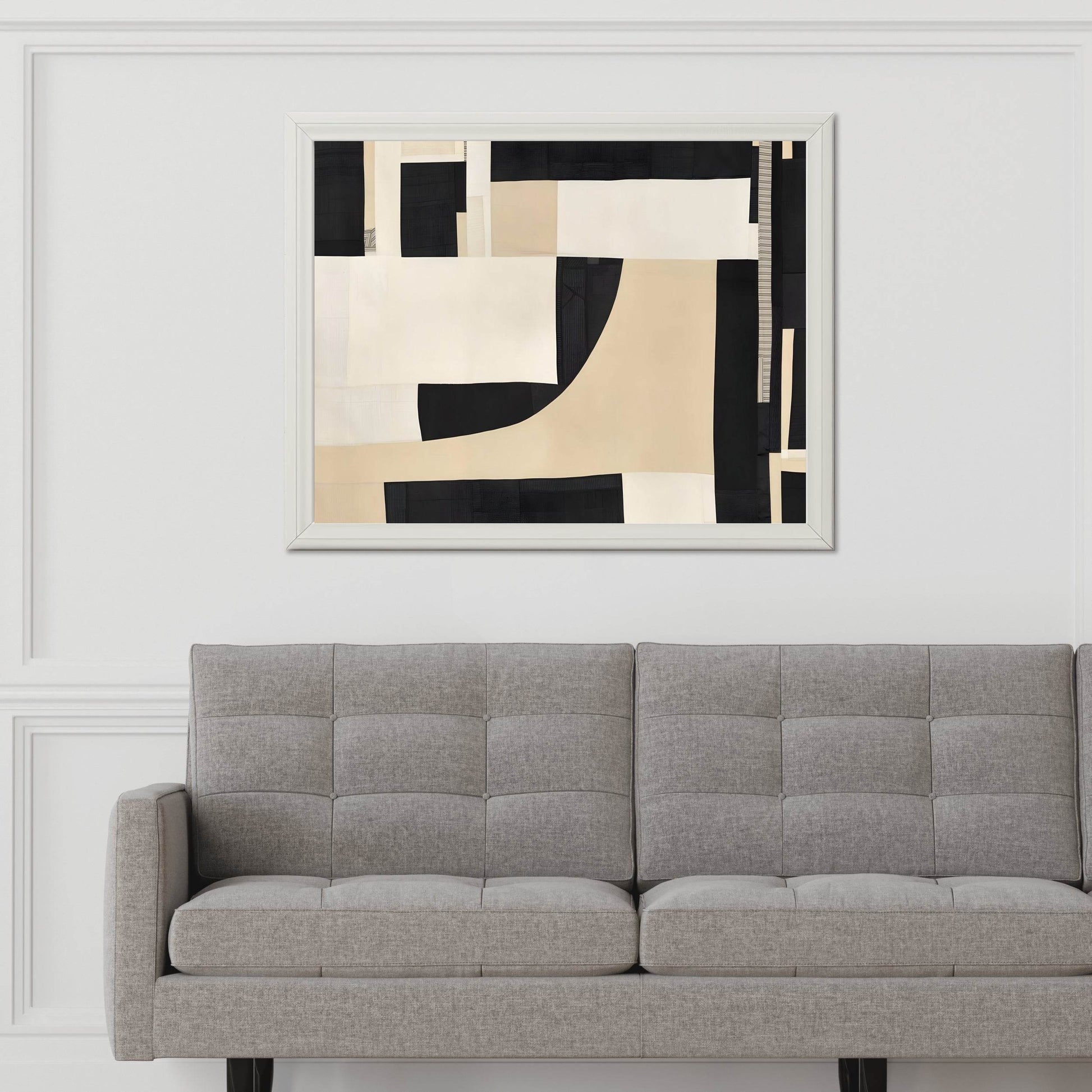 Geometric Harmony - Balanced Arrangement of Shapes Wall Art - beink online art store