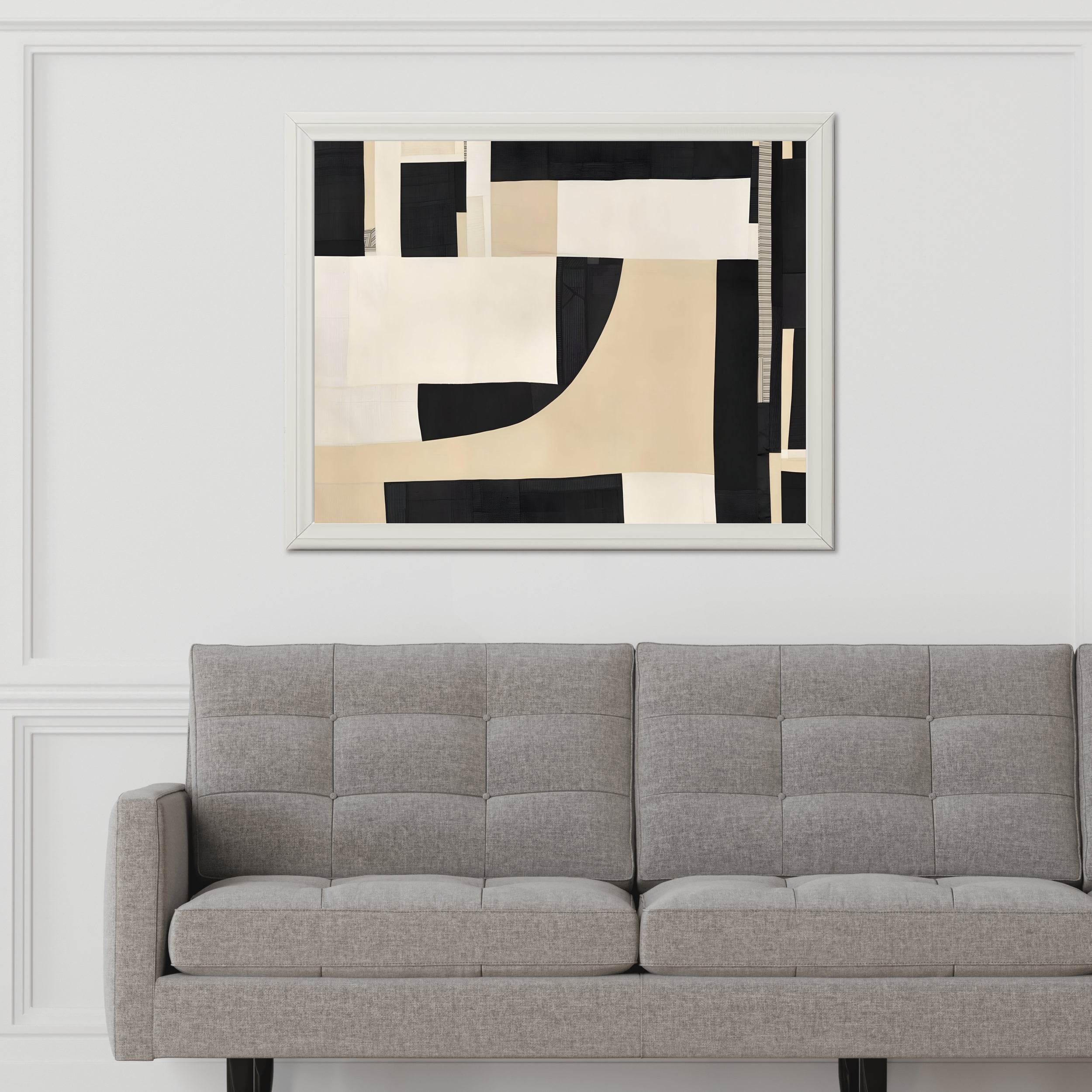 Geometric Harmony - Balanced Arrangement of Shapes Wall Art - beink online art store