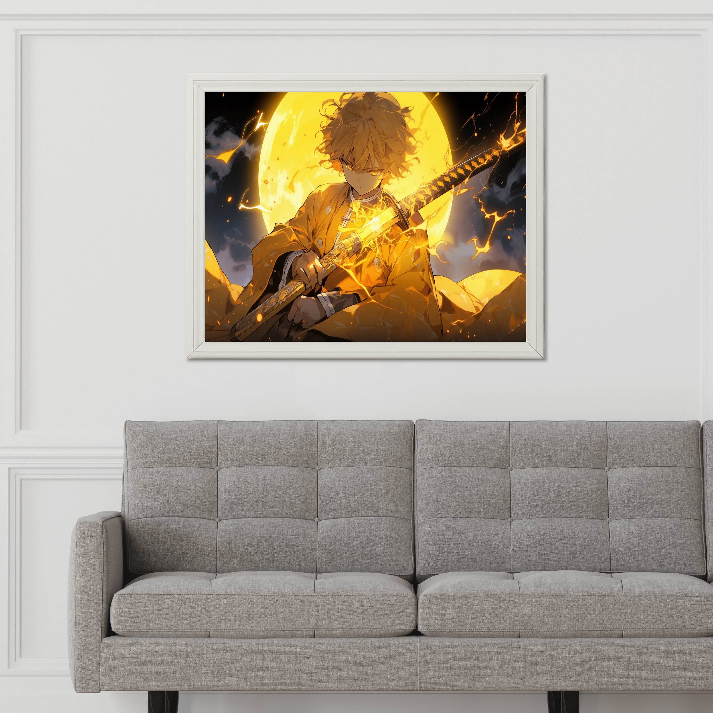 Zenitsu Agatsuma Anime Wall Art - beink online art store