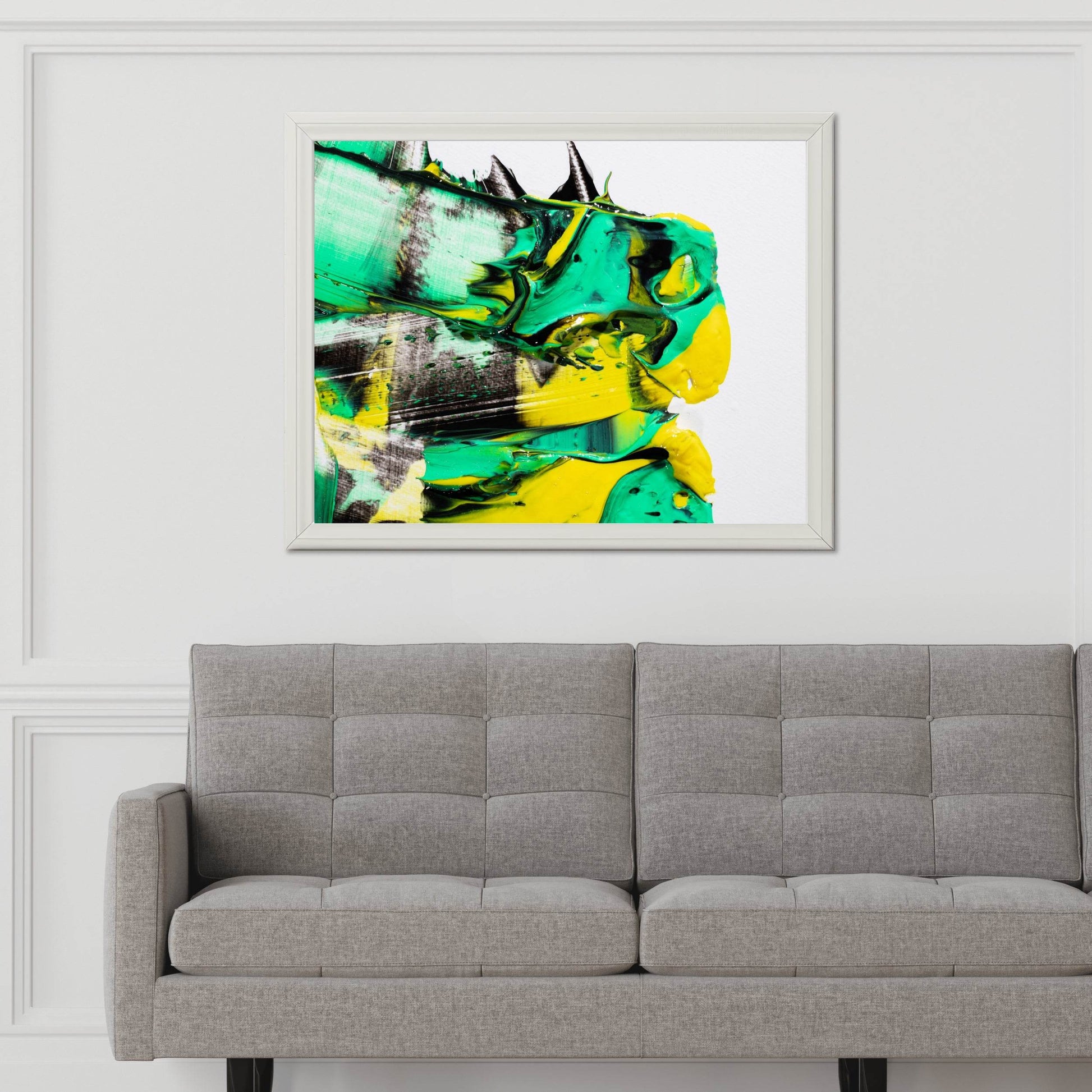 Water Color Horse Brush Strokes Abstract Wall Art - beink online art store