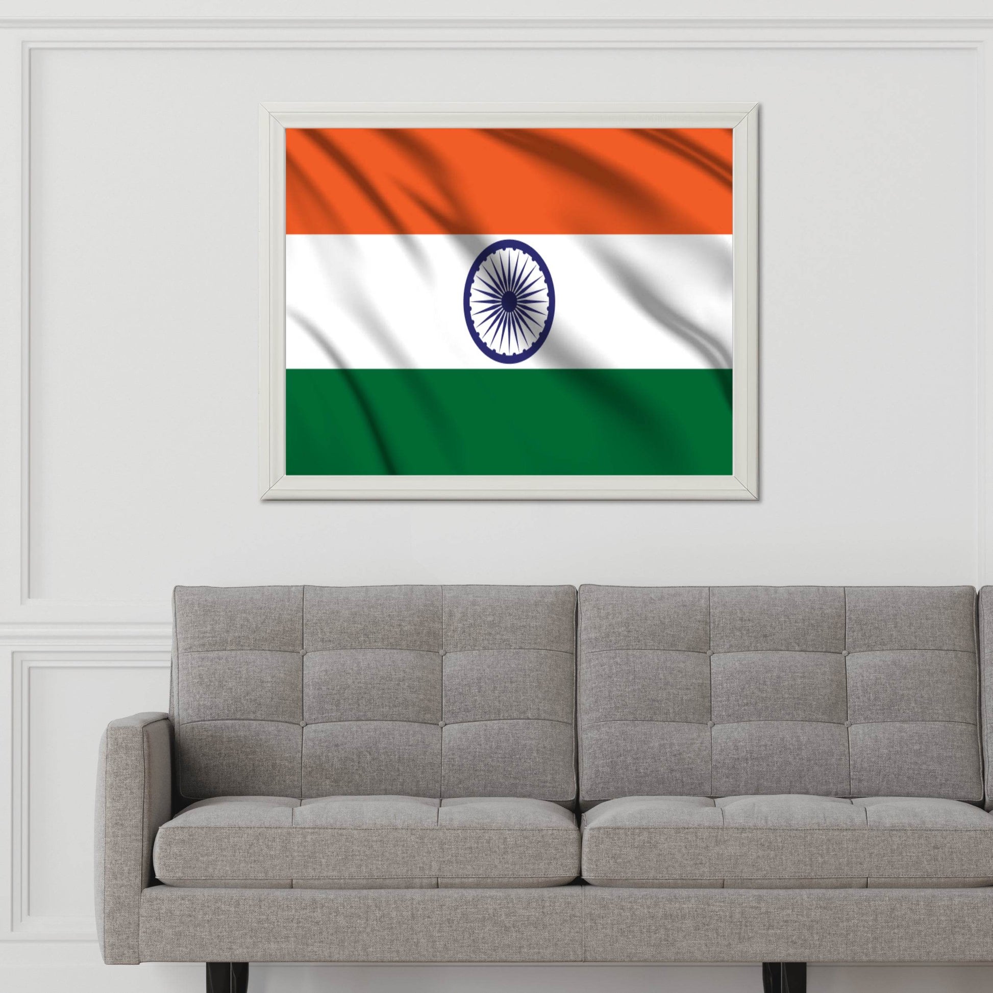 India National Flag Wall Art - beink online art store