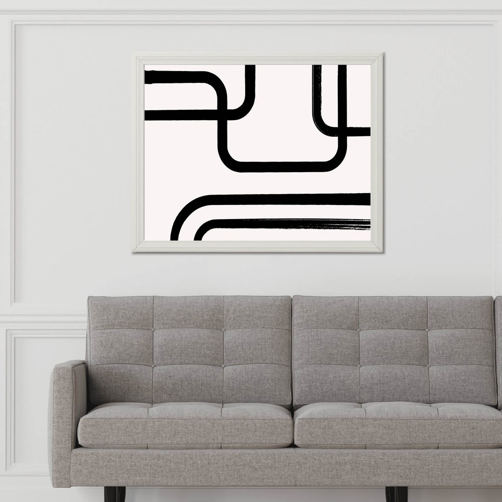 Intersecting Paths Modern Wall Art - beink online art store