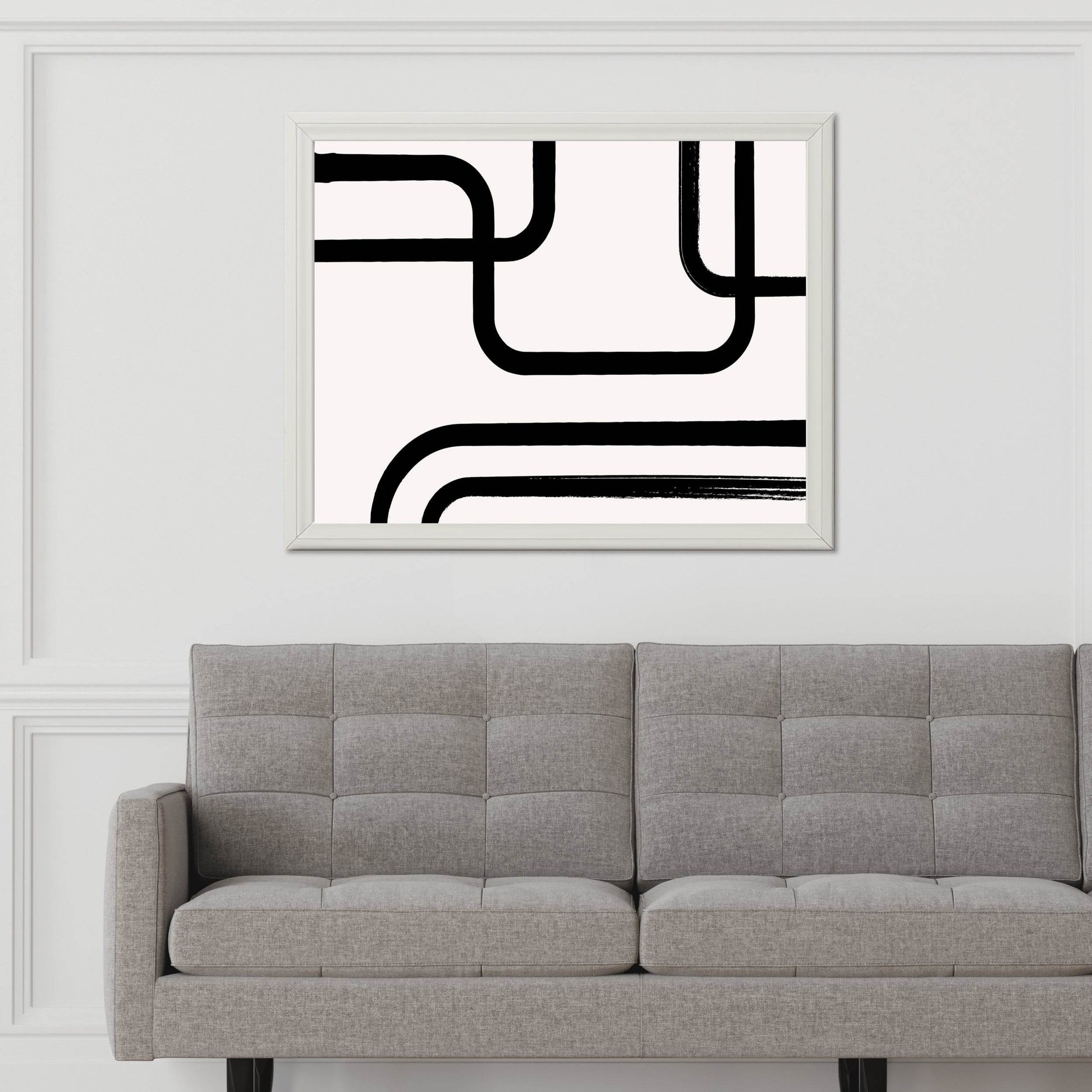 Intersecting Paths Modern Wall Art - beink online art store