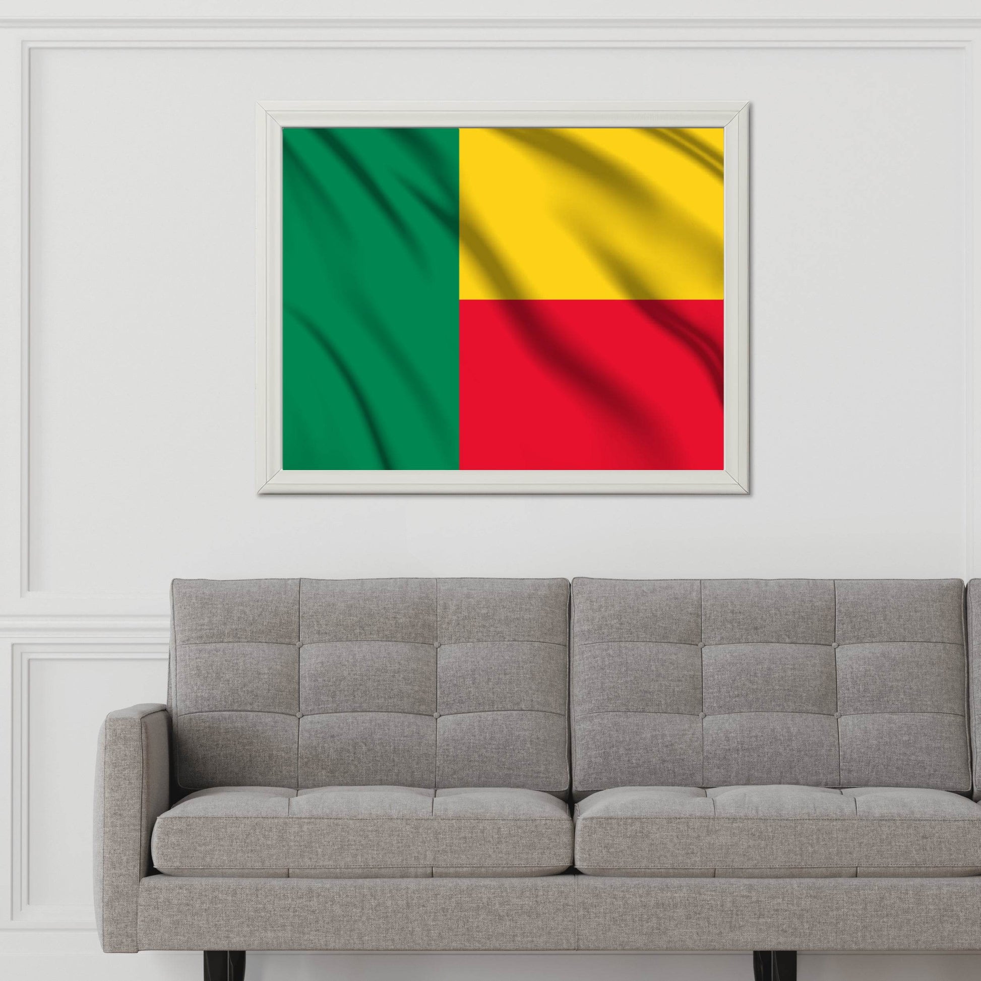 Benin National Flag Wall Art - beink online art store