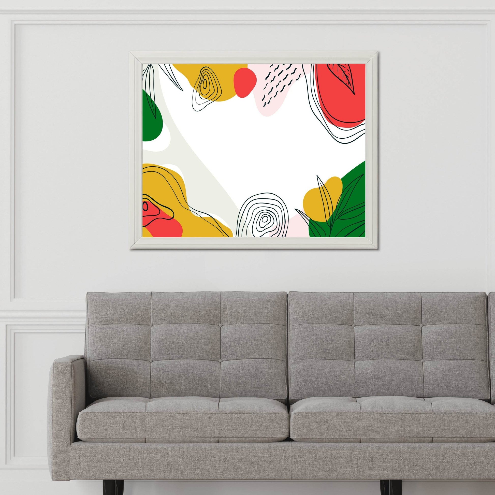 Background of Colored Shapes Wall Art - beink online art store