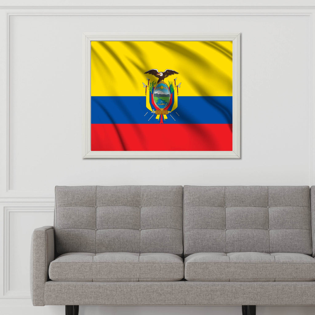 Ecuador National Flag Wall Art - beink online art store
