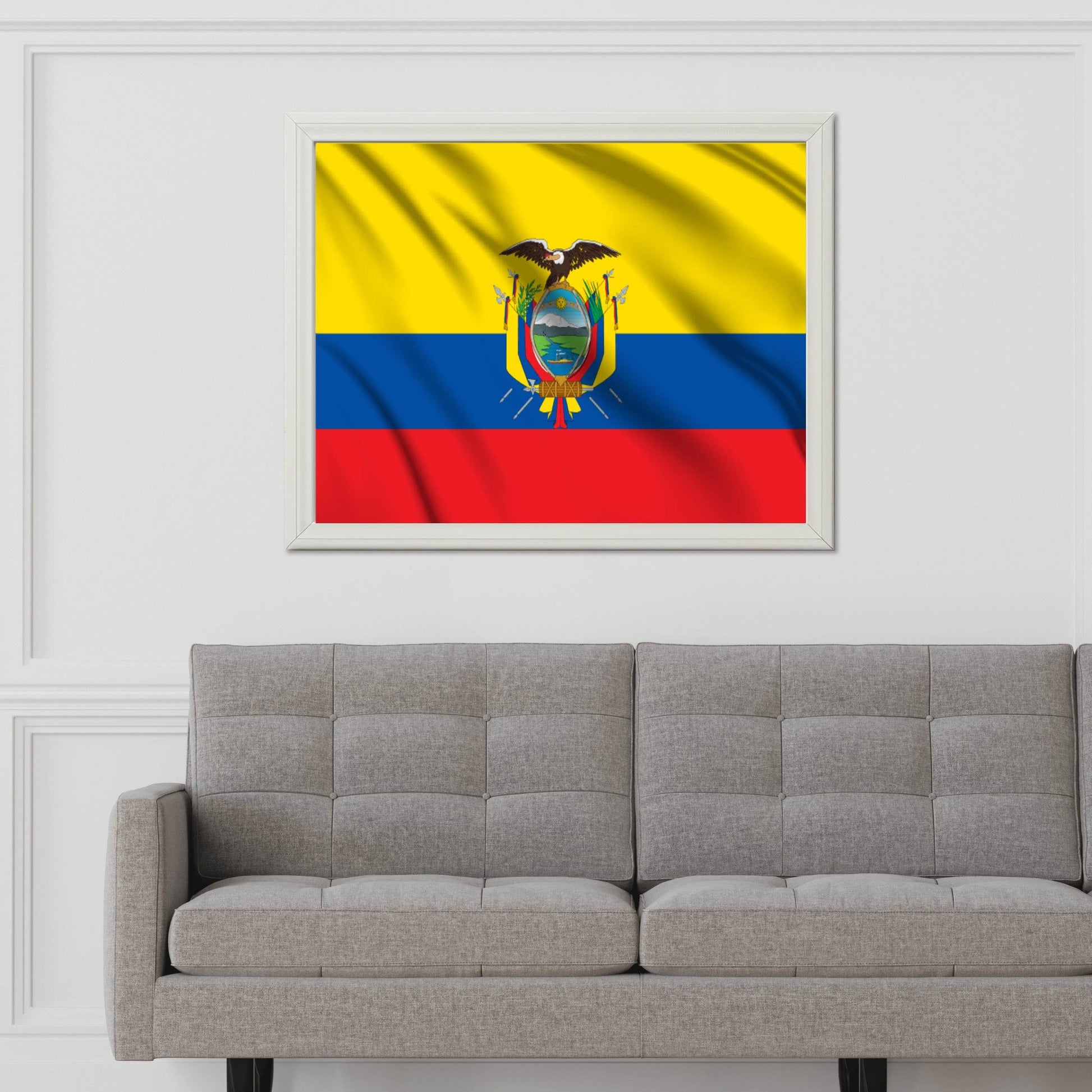 Ecuador National Flag Wall Art - beink online art store