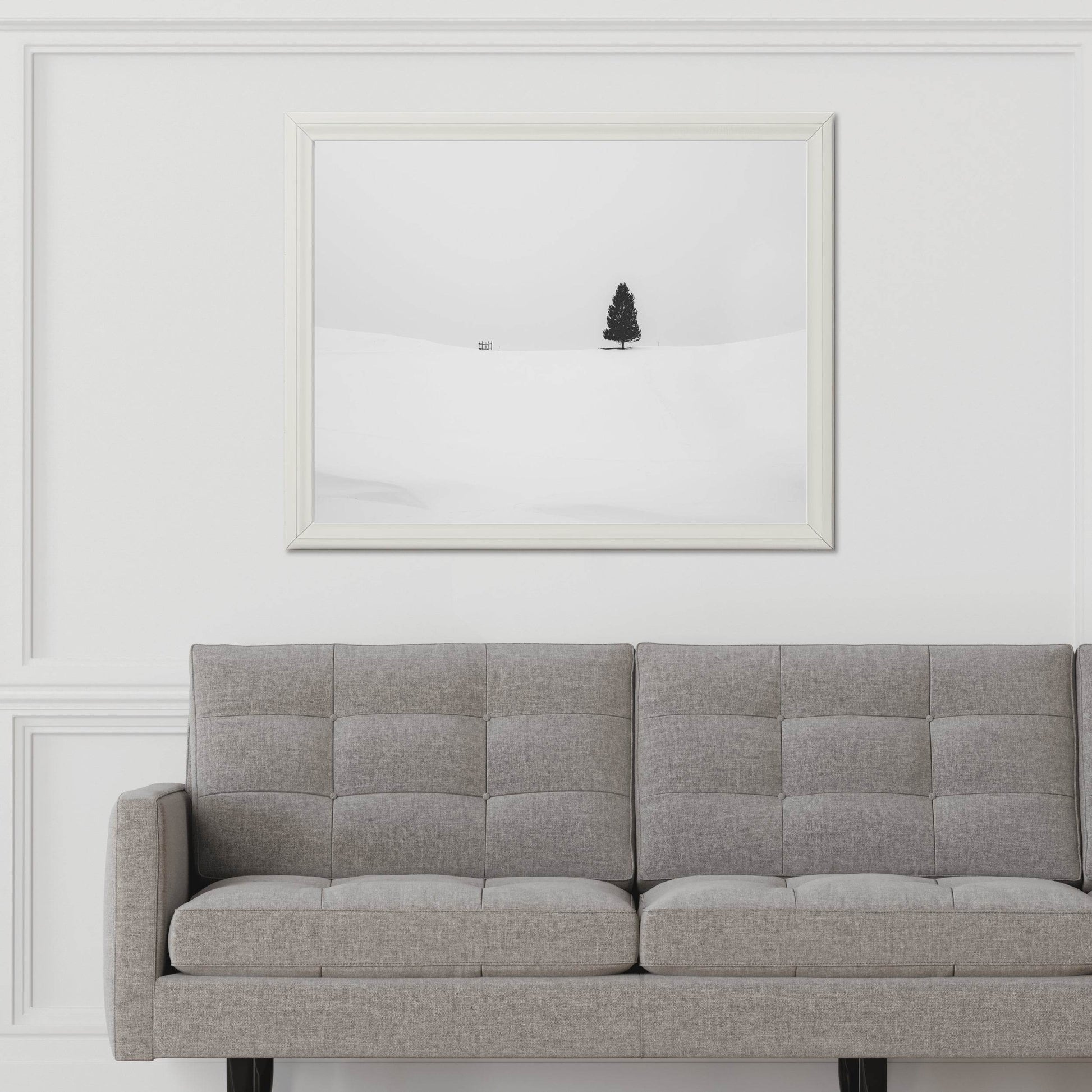 Pine Tree Black & White Wall Art - beink online art store