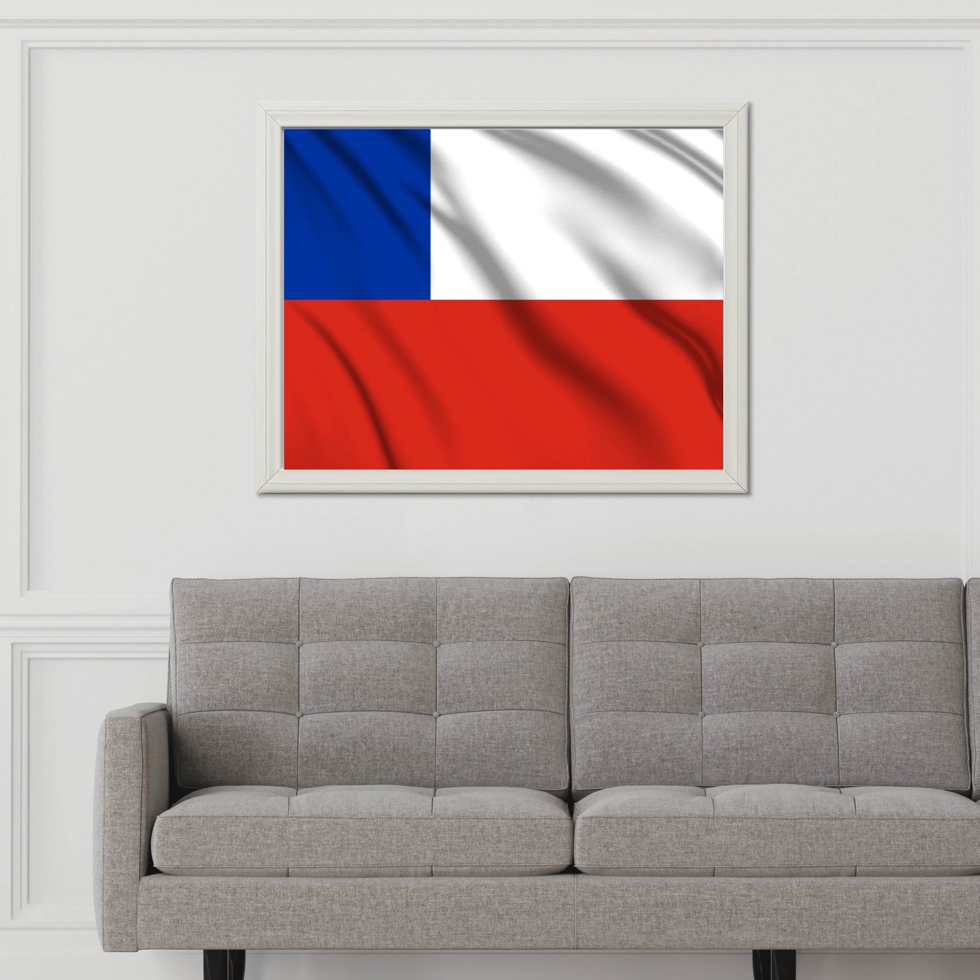 Chile National Flag Wall Art - beink online art store