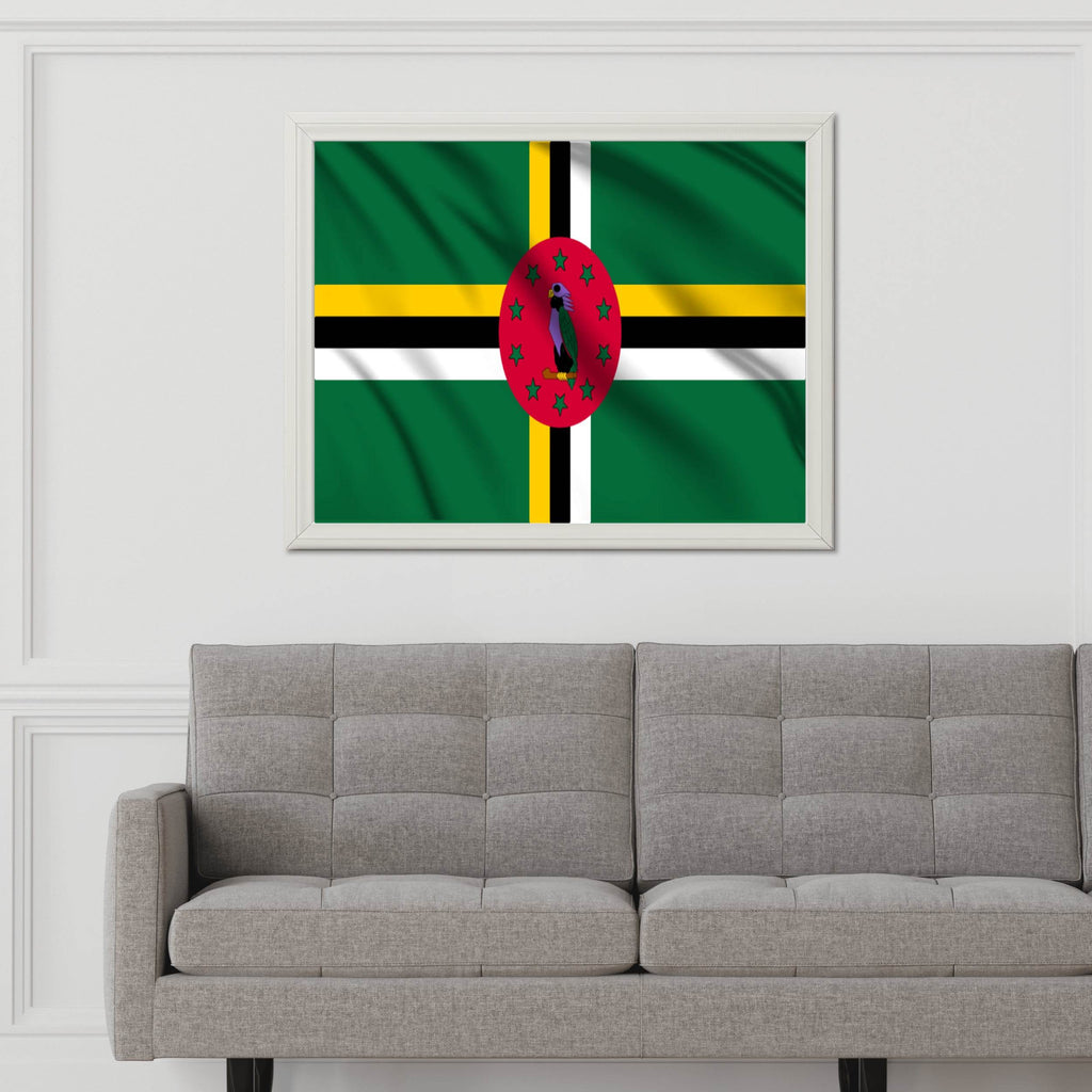 Dominica National Flag Wall Art - beink online art store