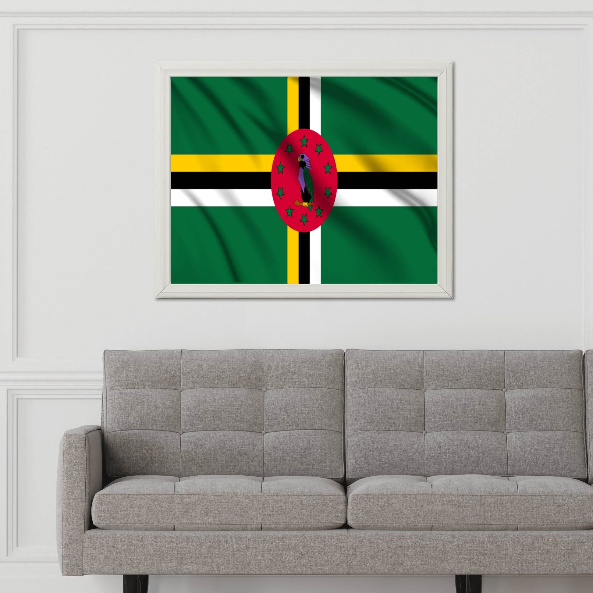 Dominica National Flag Wall Art - beink online art store