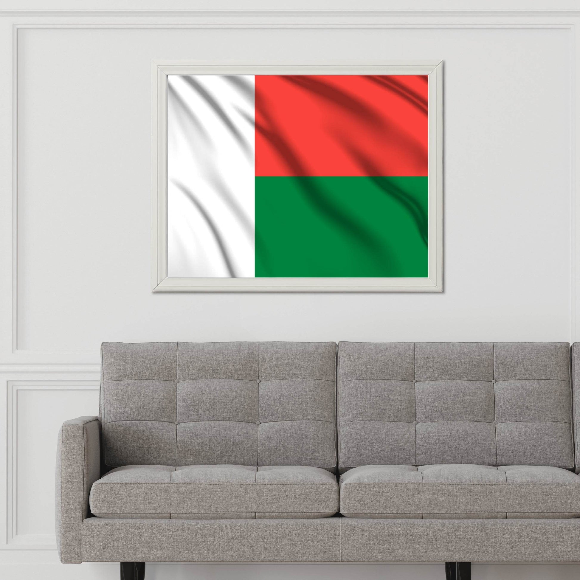 Madagascar National Flag Wall Art - beink online art store