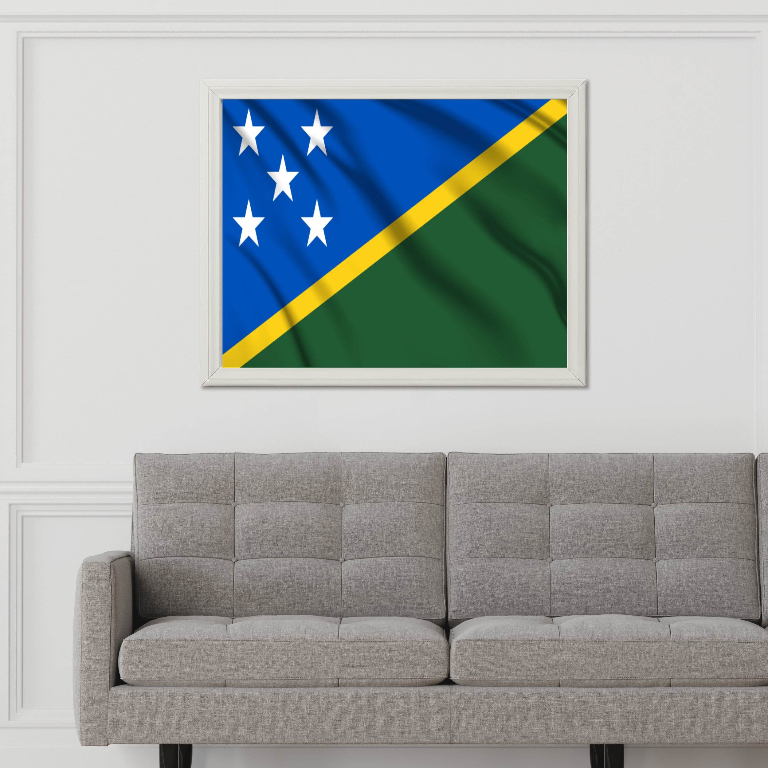 Solomon Islands National Flag Wall Art - beink online art store