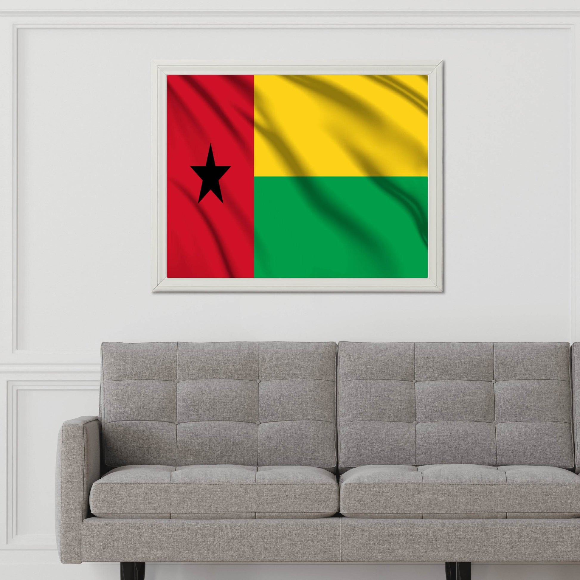 Guinea-Bissau National Flag Wall Art - beink online art store