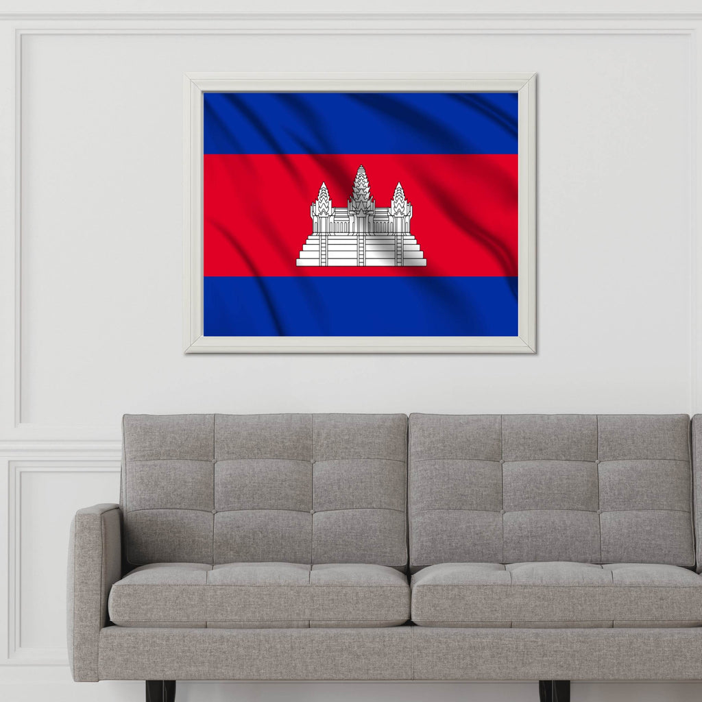 Cambodia National Flag Wall Art - beink online art store