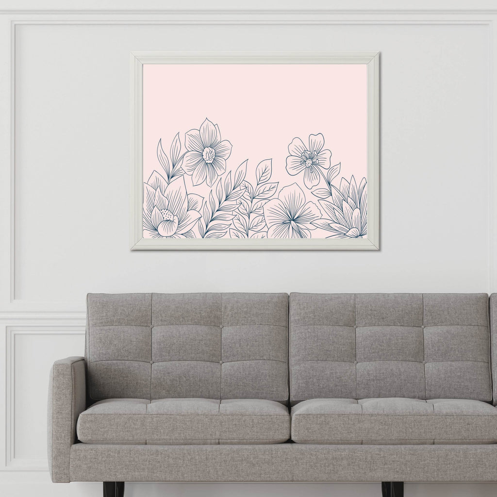 Gypsophila Flower Branch Wall Art - beink online art store