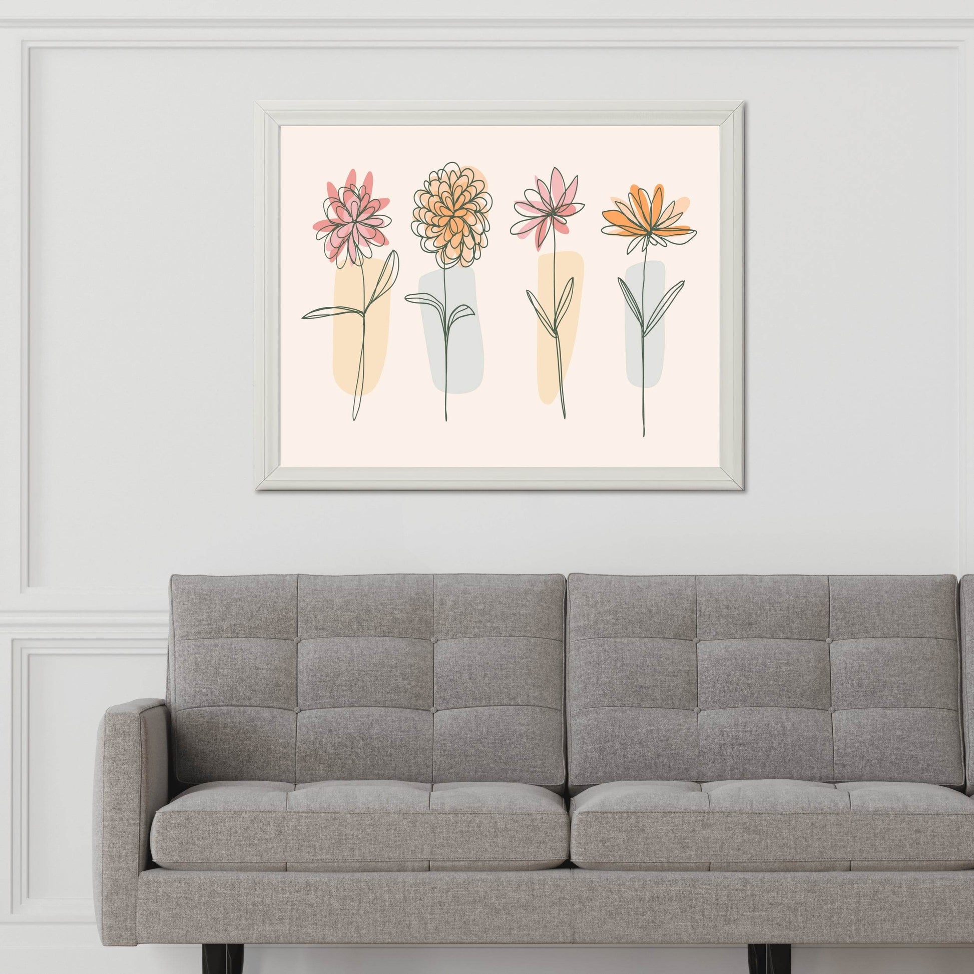 Flower Branch of Mimosa Pudica Wall Art - beink online art store