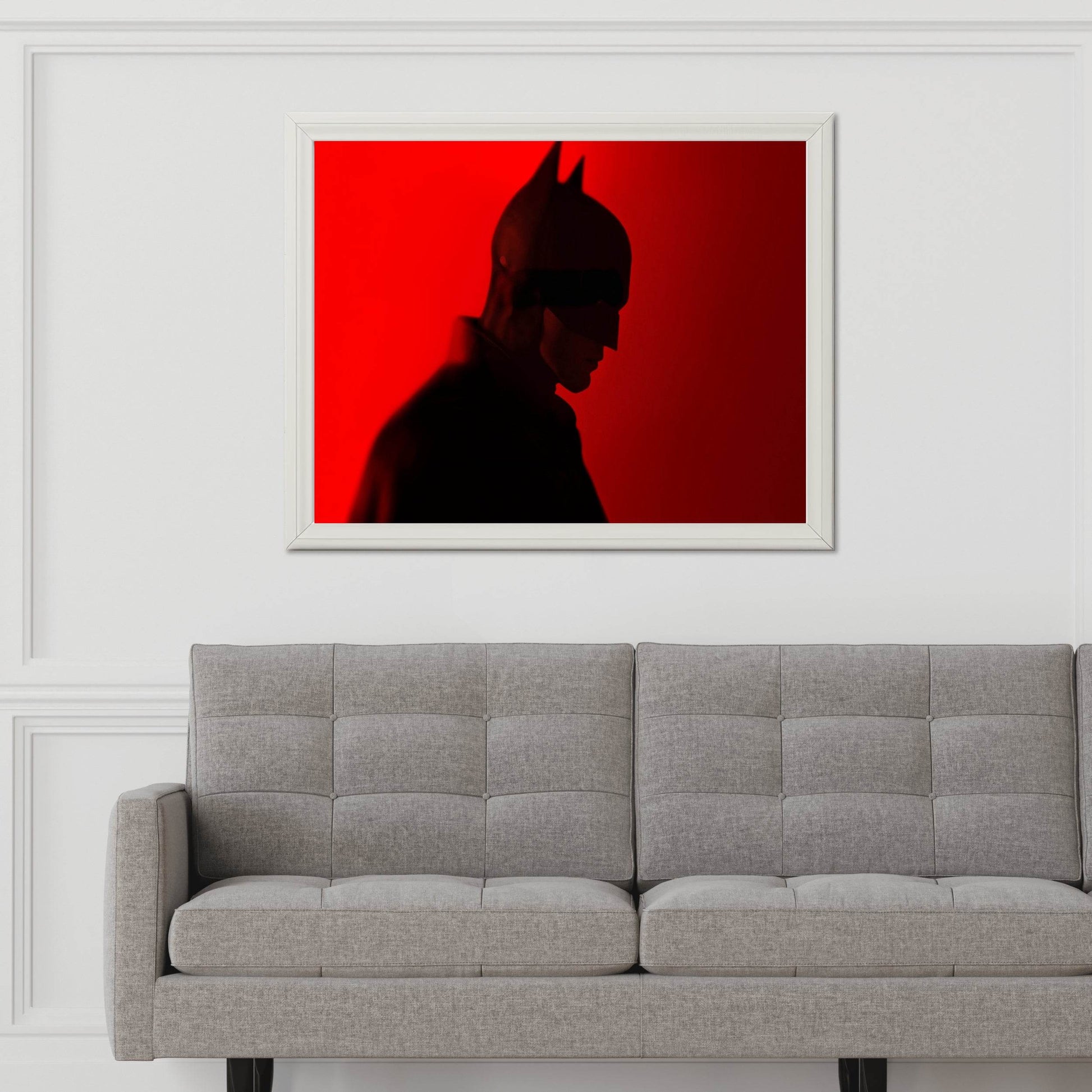 Batman with Red Background Wall Art - beink online art store