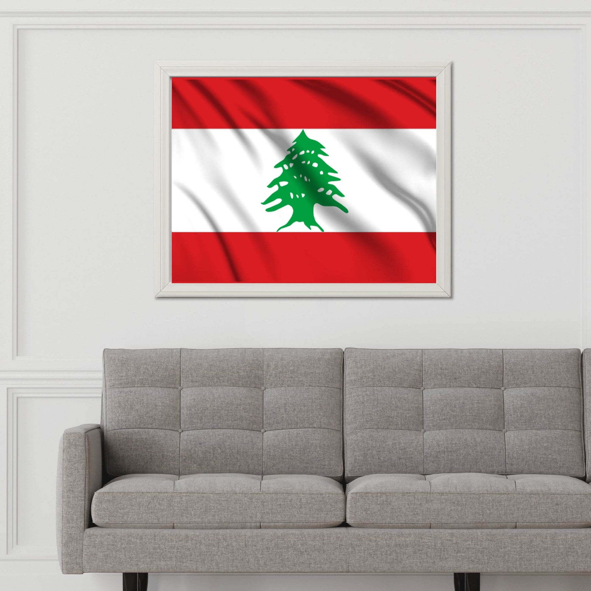 Lebanon National Flag Wall Art - beink online art store