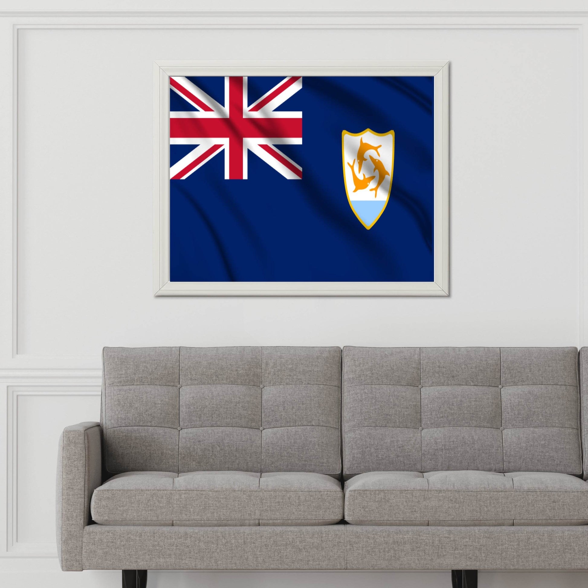Anguilla National Flag Wall Art - beink online art store