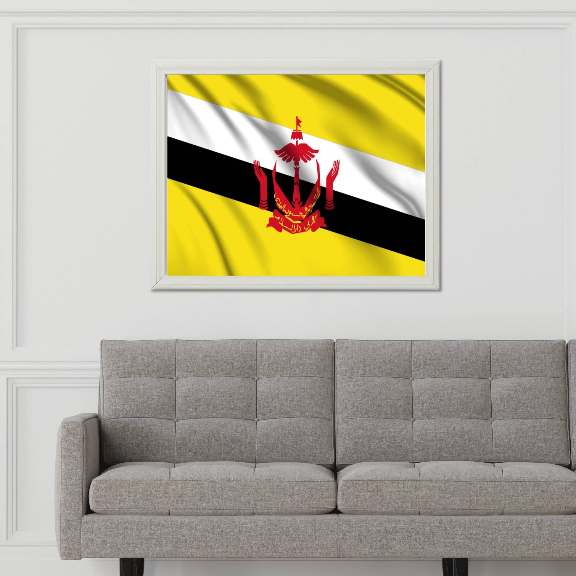 Brunei National Flag Wall Art - beink online art store